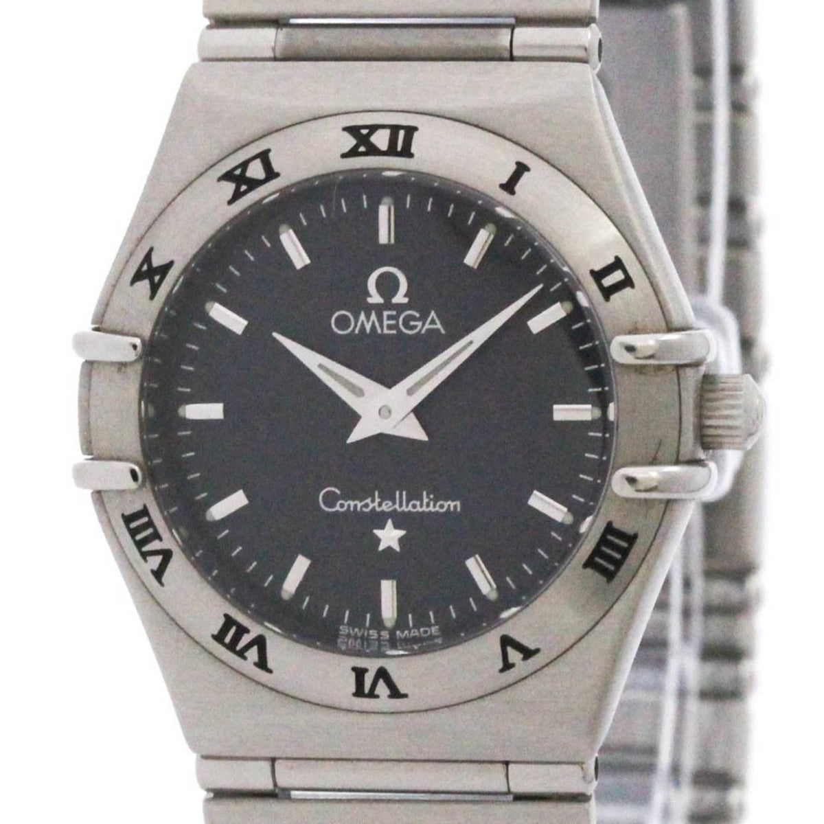 Pre-Owned OMEGA Constellation Steel Quartz Ladies Watch 1572.40 Polished