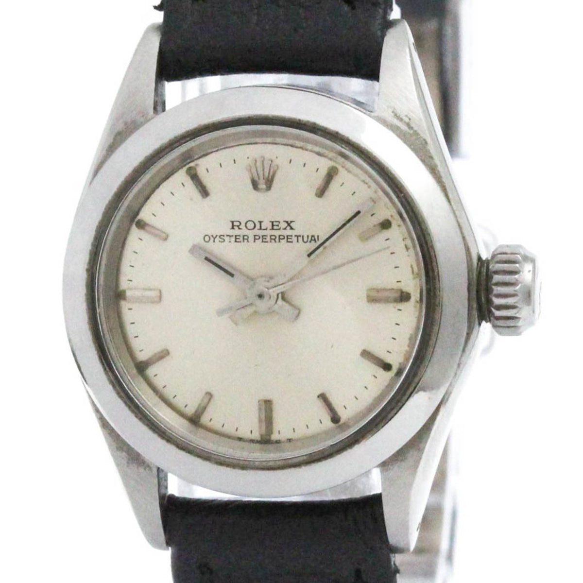 Gebrauchte ROLEX Oyster Perpetual 6618 Stahl Automatik Damenuhr Vintage 