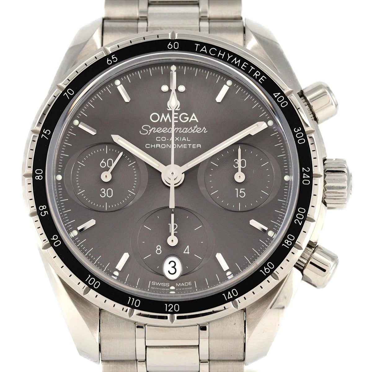 Pre-Owned Omega Speedmaster 38 324.30.38.50.06.001 Stainless Steel Automatic Watch