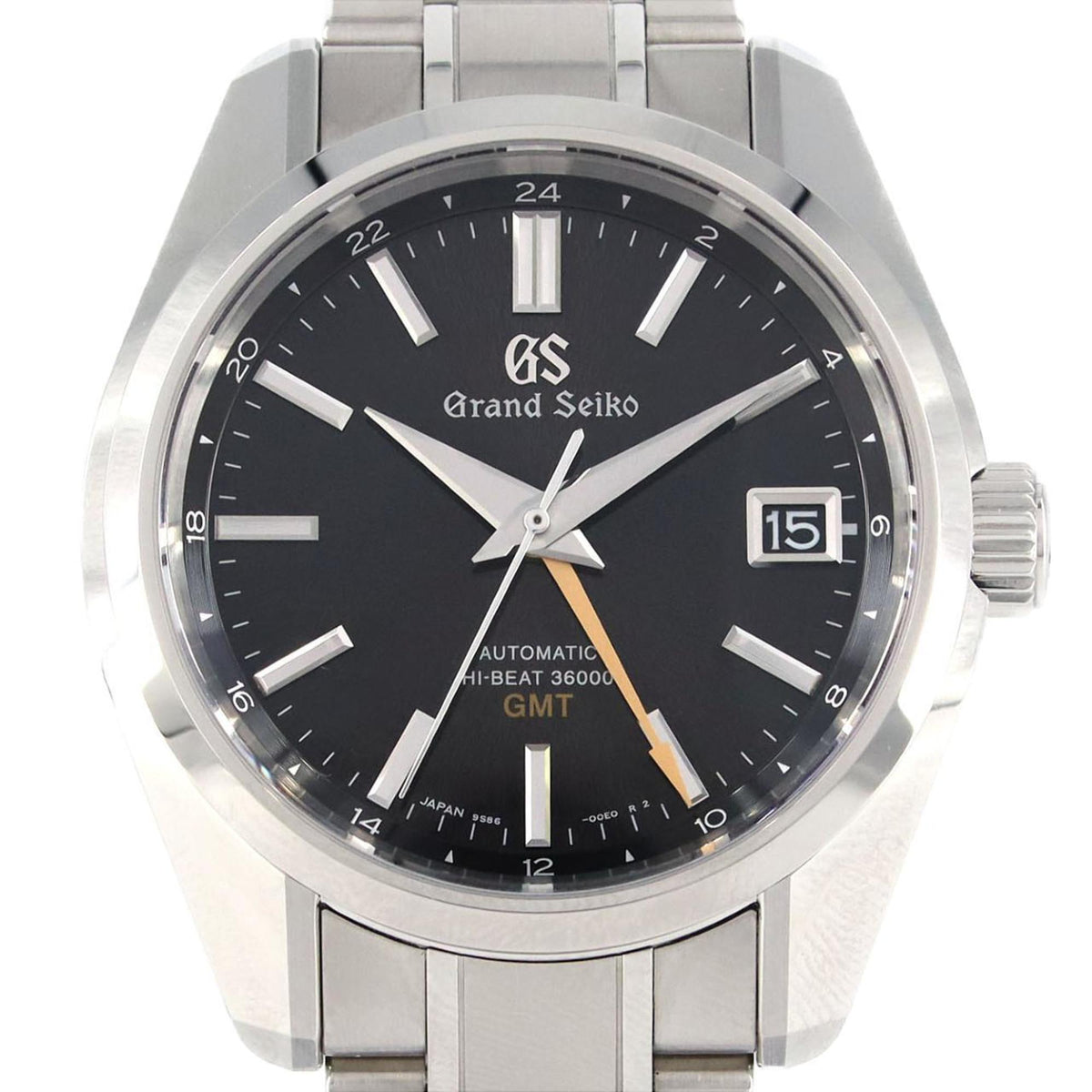 Gebrauchte Seiko Grand Heritage Collection Mechanische Hi-Beat GMT 9S86-00S0 SBGJ265 SS Armbanduhr Automatik 
