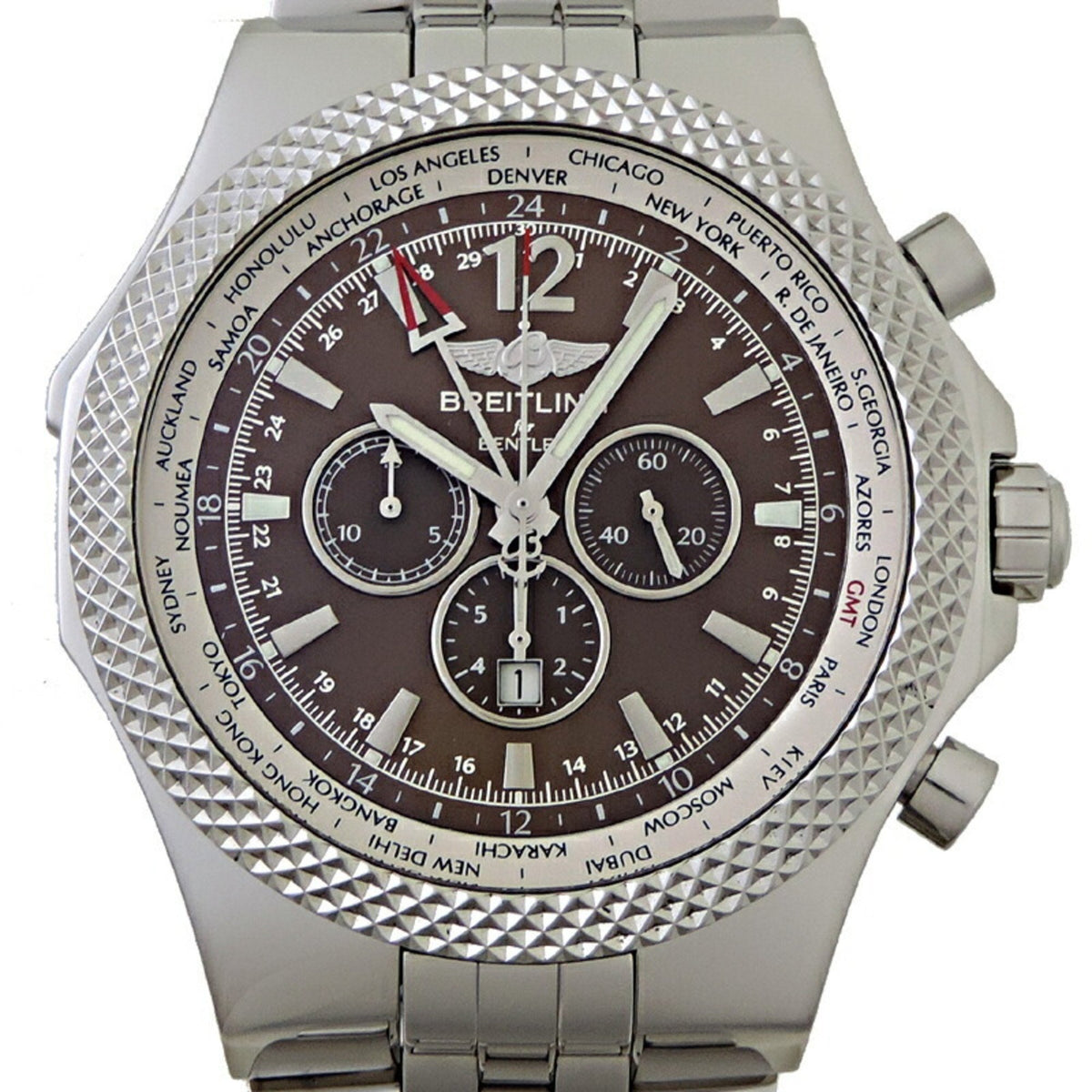 Gebrauchte Breitling Bentley GMT Special Edition Herrenuhr 7362/Q554 