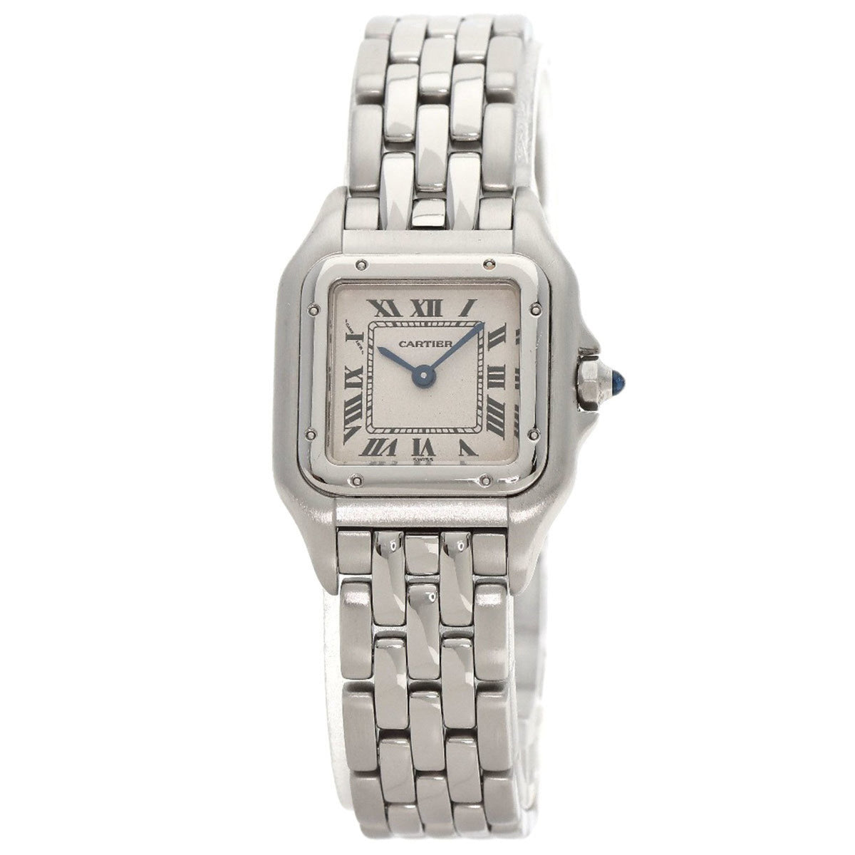 Gebrauchte Cartier Panthere SM W25033P5 Edelstahluhr für Damen 