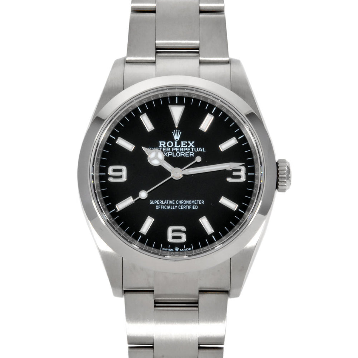 Gebrauchte Rolex ROLEX 124270 Explorer I 36 Random Uhr Automatik Schwarzes Zifferblatt SS 2023 Herren 