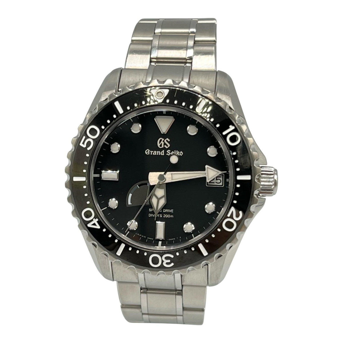 Pre-Owned Seiko Grand Sports Collection Spring Drive Diver's Watch SBGA229 Stainless Steel Men's