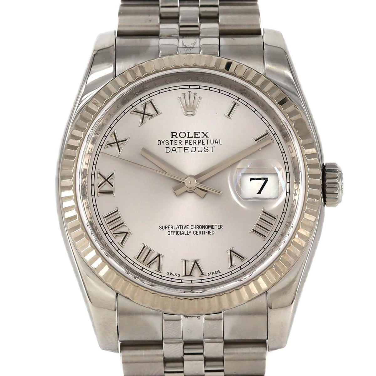 Gebrauchte Rolex Datejust 116234 SSxWG Automatikuhr G Seriennummer 