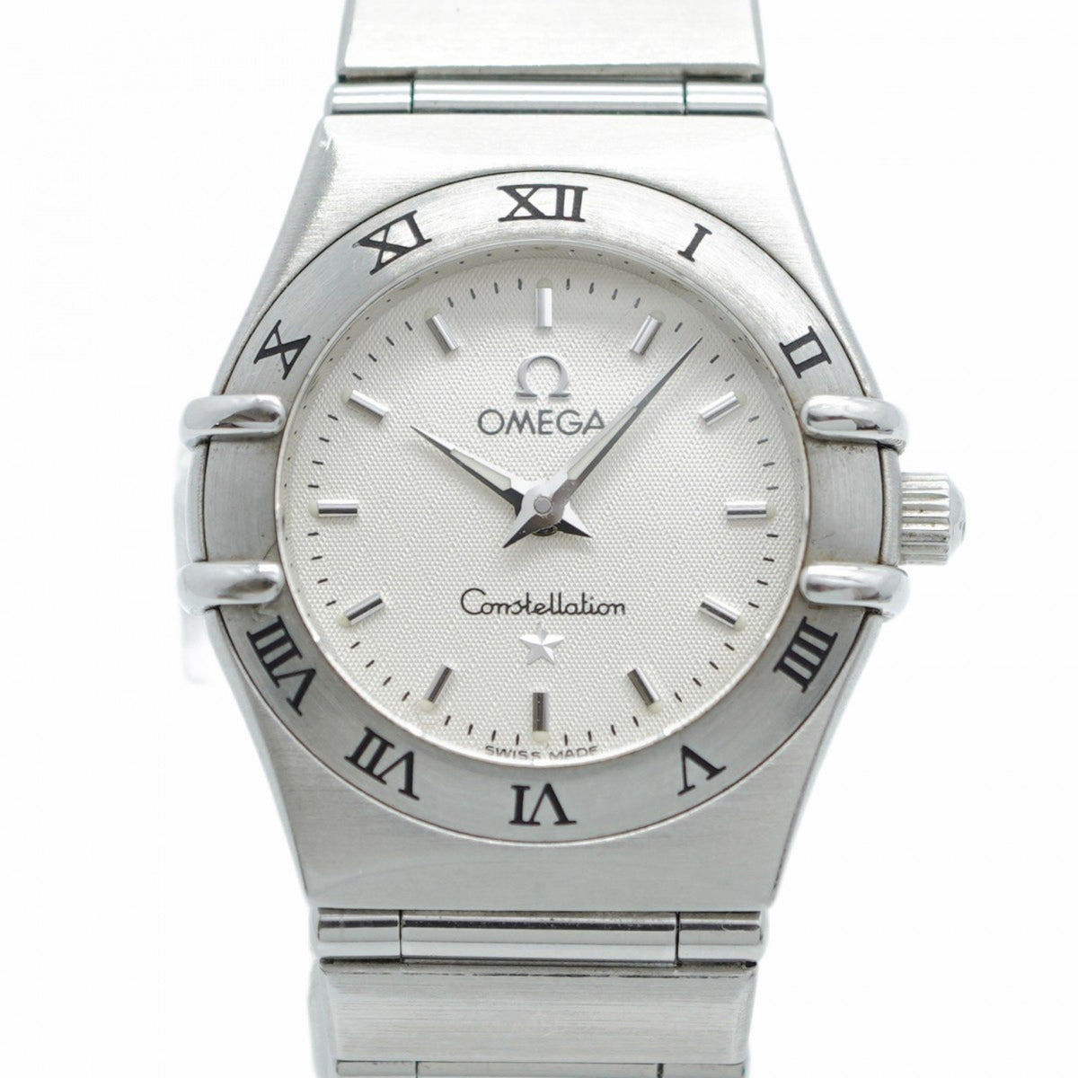 Gebrauchte Omega Constellation 1562.30 Damenuhr mit silbernem Zifferblatt 