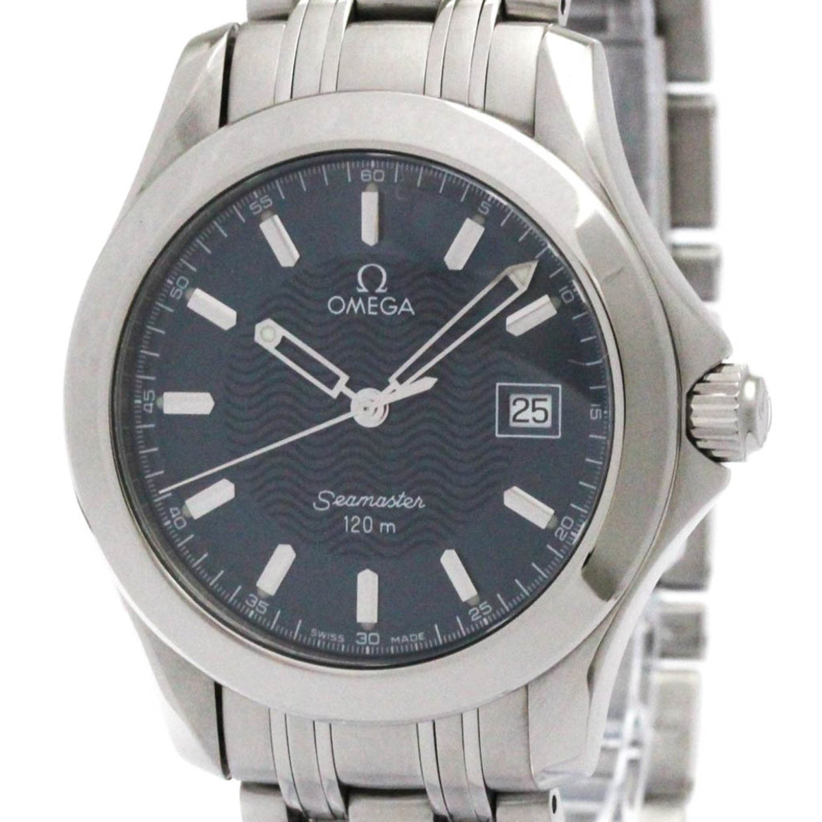 Gebrauchte OMEGA Seamaster 120M Stahl Quarz Herrenuhr 2511.81 Poliert 