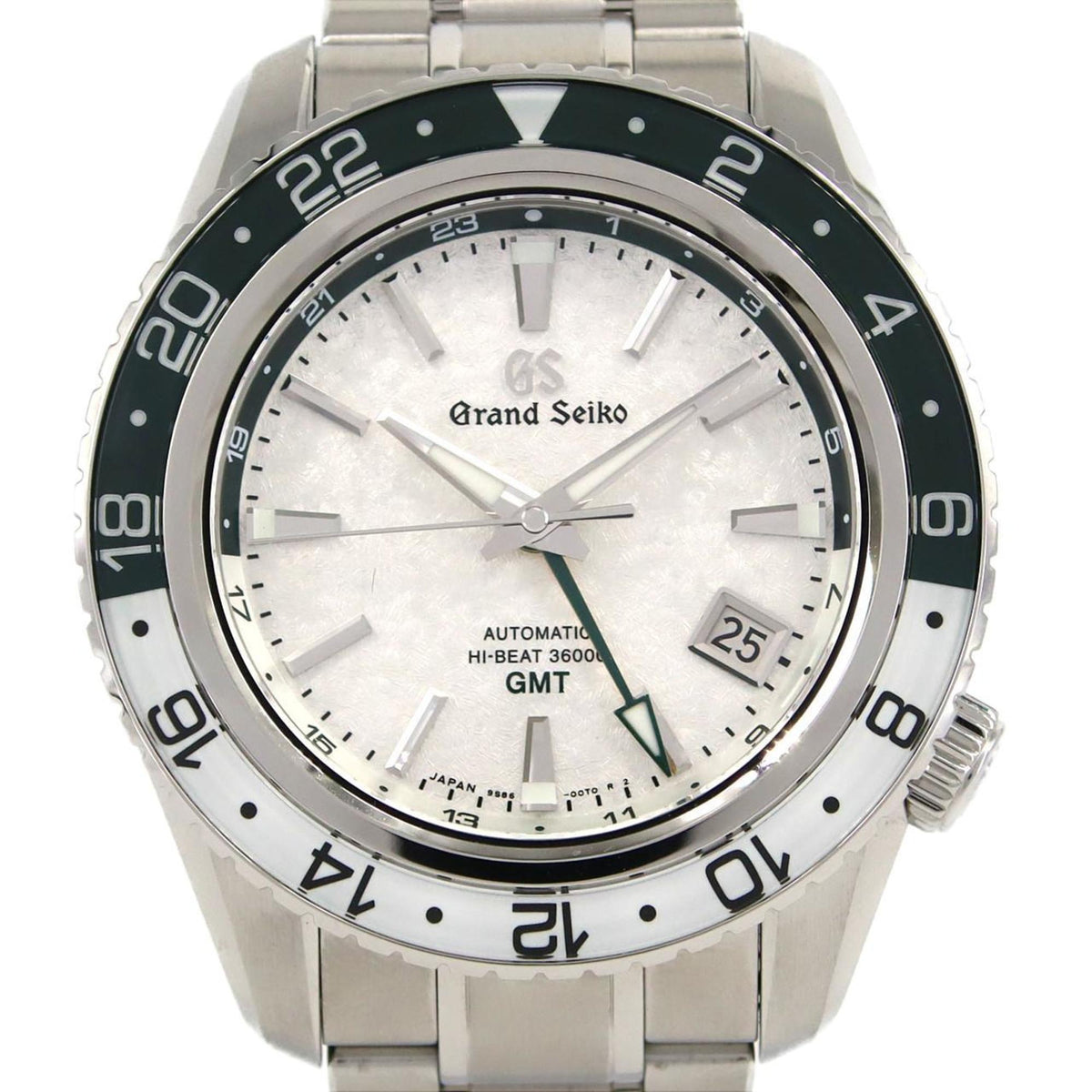 Pre-Owned Seiko Grand Sports Collection GMT 9S86-00K0 SBGJ277 Stainless Steel Automatic Watch