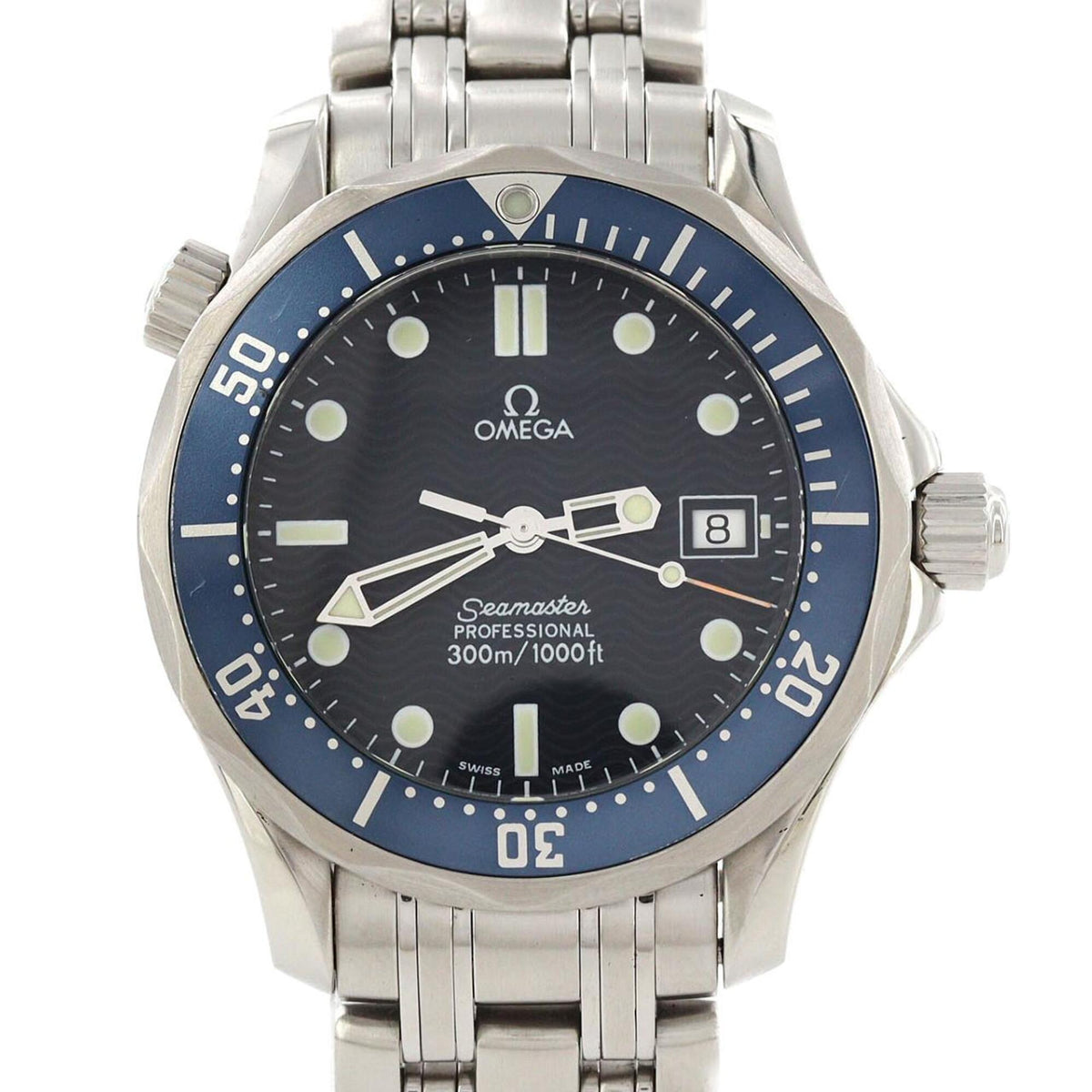Pre-Owned Omega Seamaster Professional 2561.80 Stainless Steel Quartz Watch