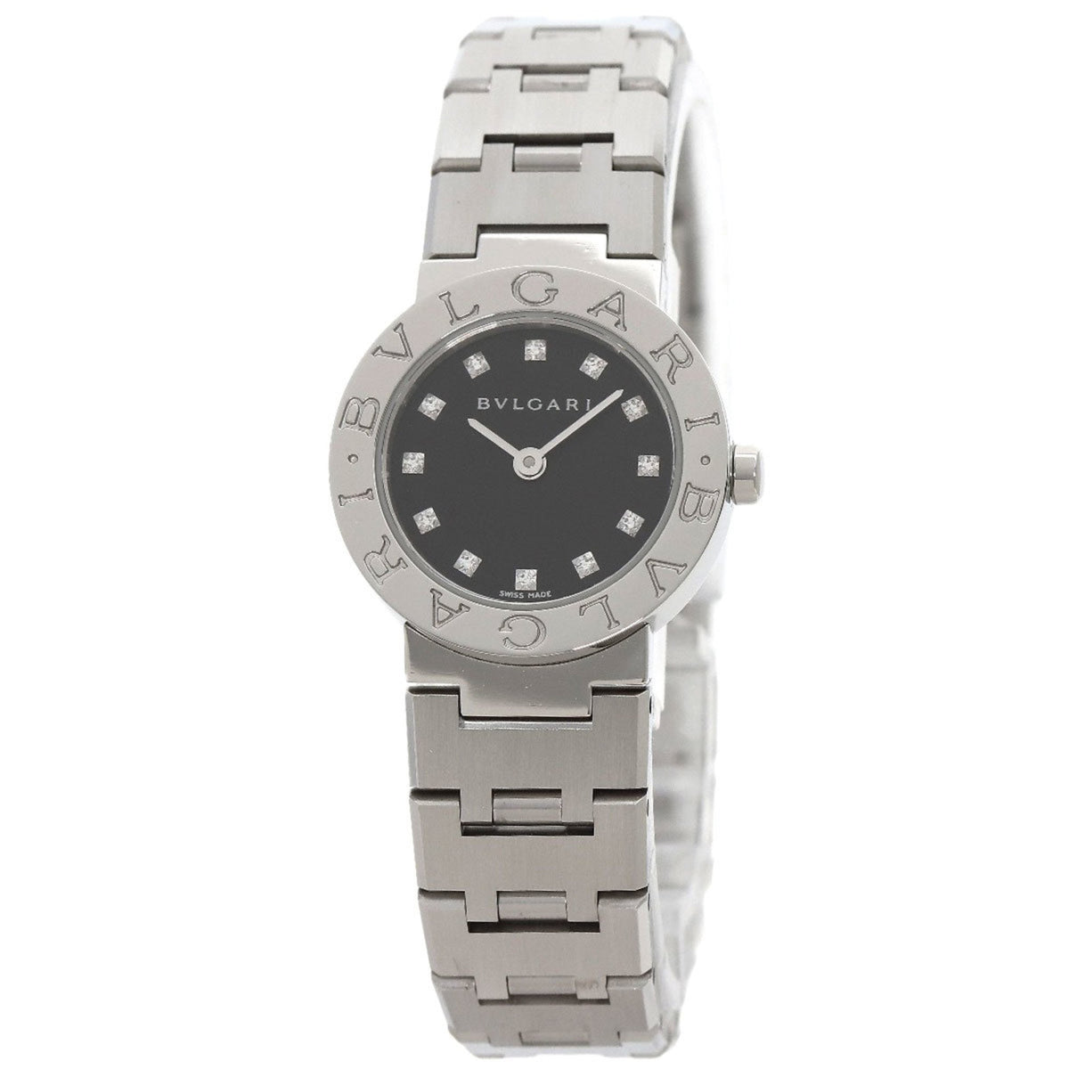 Gebrauchte Bvlgari BB23SS 12 12P Diamantuhr Edelstahl SS Damen 