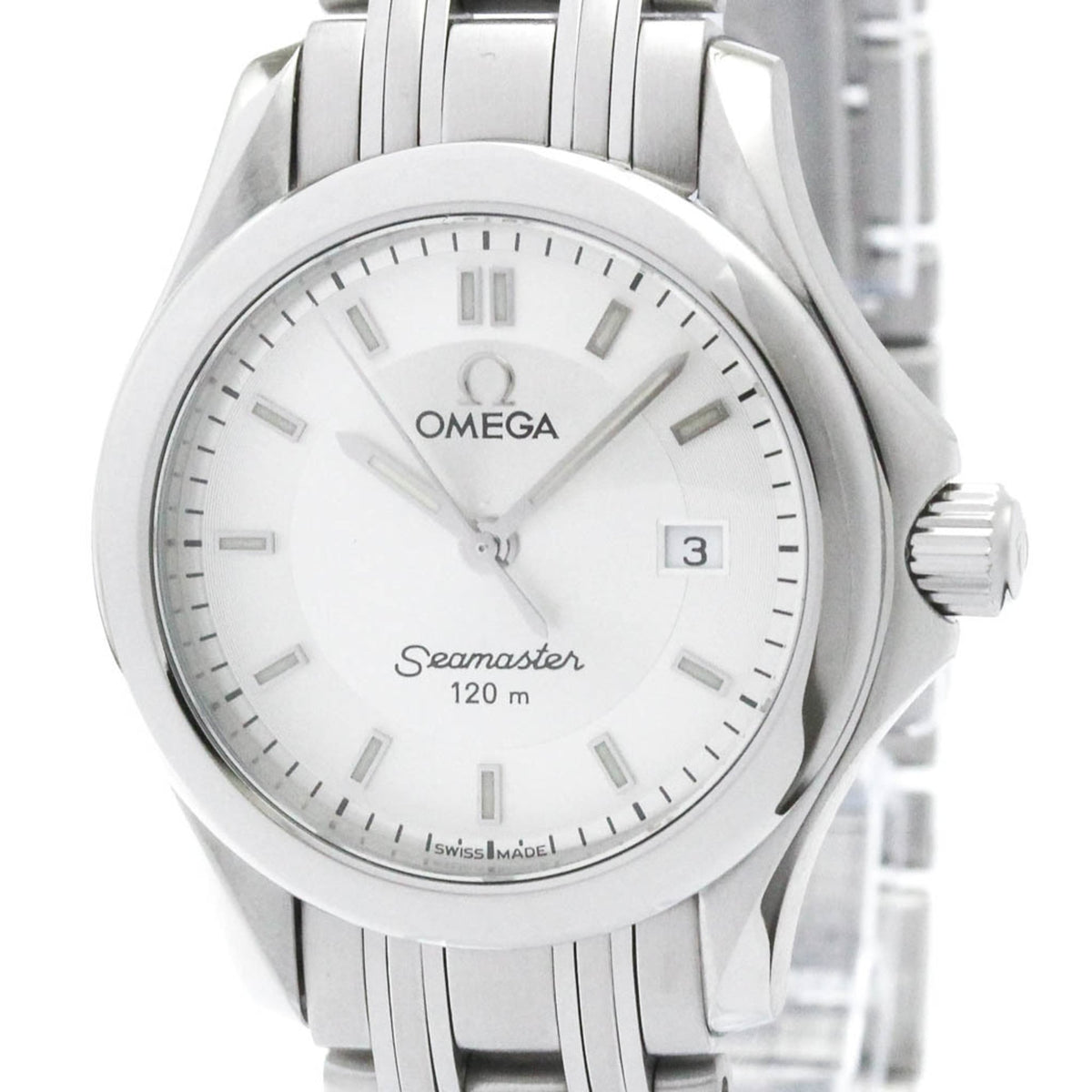 Pre-Owned OMEGA Seamaster 120M Steel Quartz Ladies Watch 2571.32 Polished