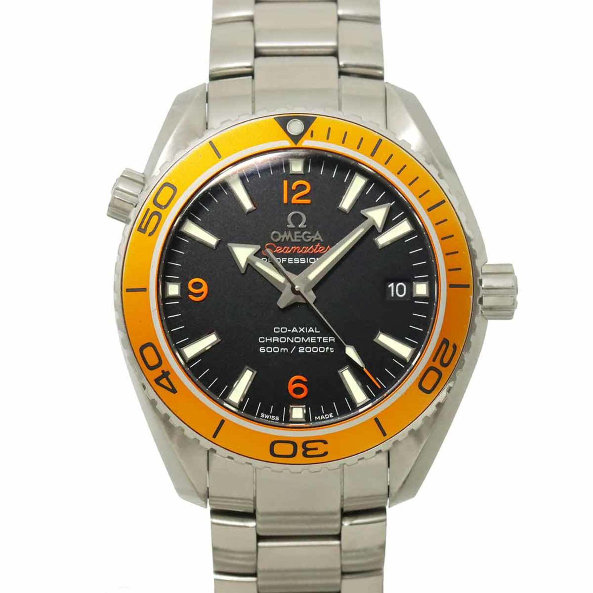 Pre-Owned Omega Seamaster Planet Ocean 600M 232 30 42 21 01 002 Men's Watch, Date, Black, Automatic Movement