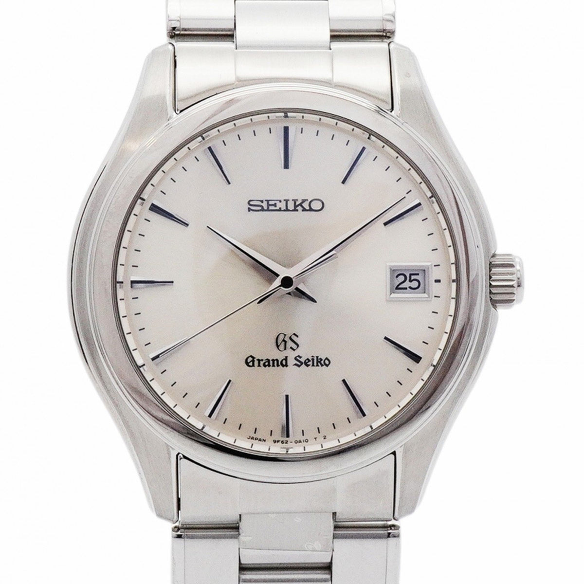 Gebrauchte Seiko Grand 9F62-0A10 Herrenuhr mit silbernem Zifferblatt 