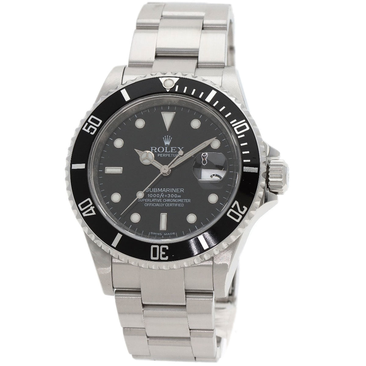Gebrauchte Rolex 16610T Submariner Date Roulette Uhr Edelstahl SS Herren ROLEX 