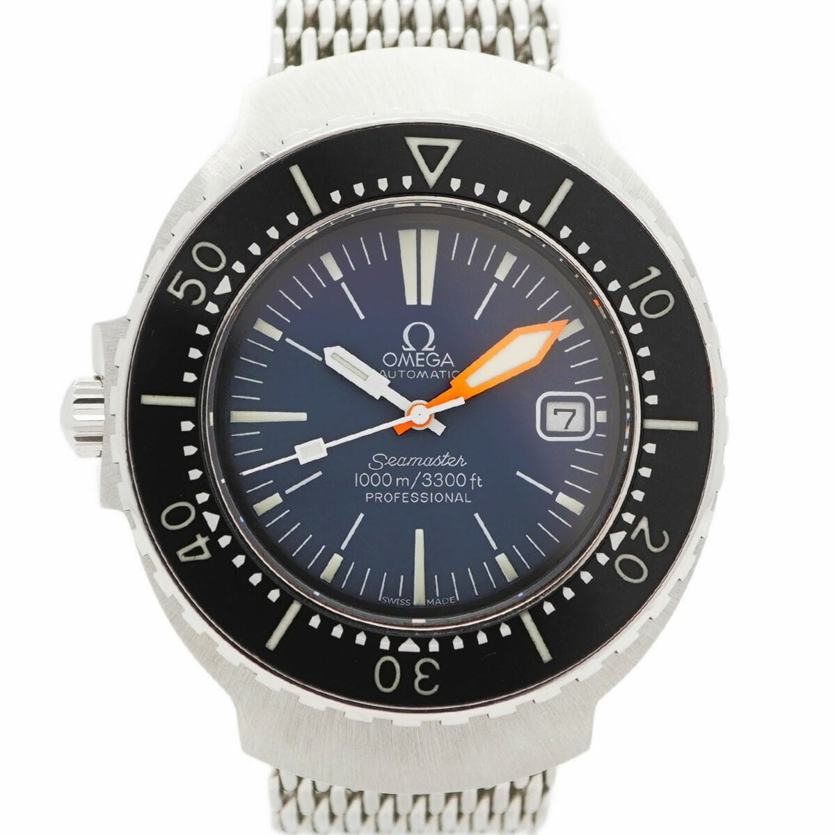 Pre-Owned Omega Seamaster 166.093 Navy Dial Men's Watch