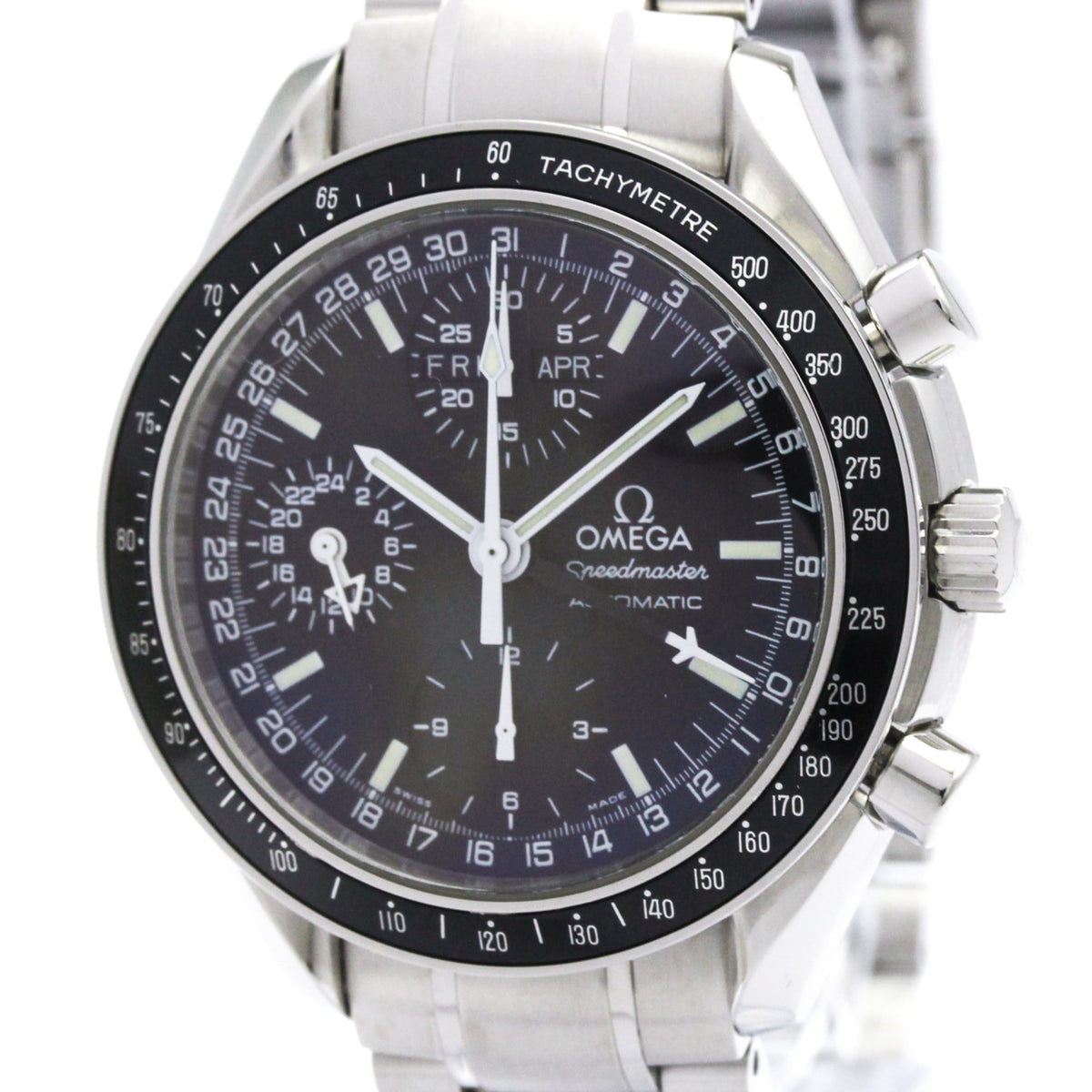 Pre-Owned OMEGA Speedmaster Mark 40 Steel Automatic Mens Watch 3520.50 Polished