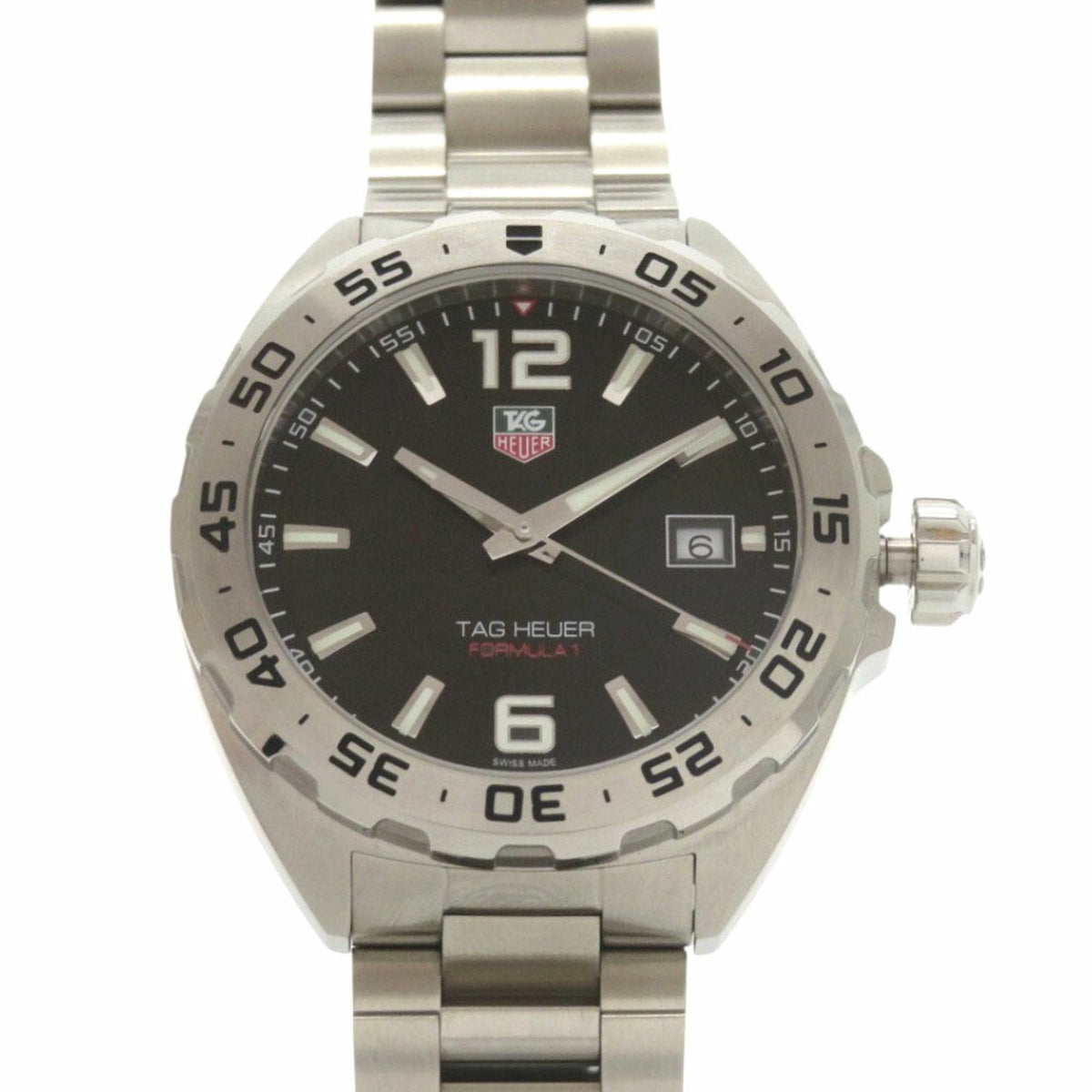 Gebrauchte TAG Heuer Formula 1 WAZ1112 SS Schwarzes Quarzuhr-Zifferblatt 1579TAG HEUER 