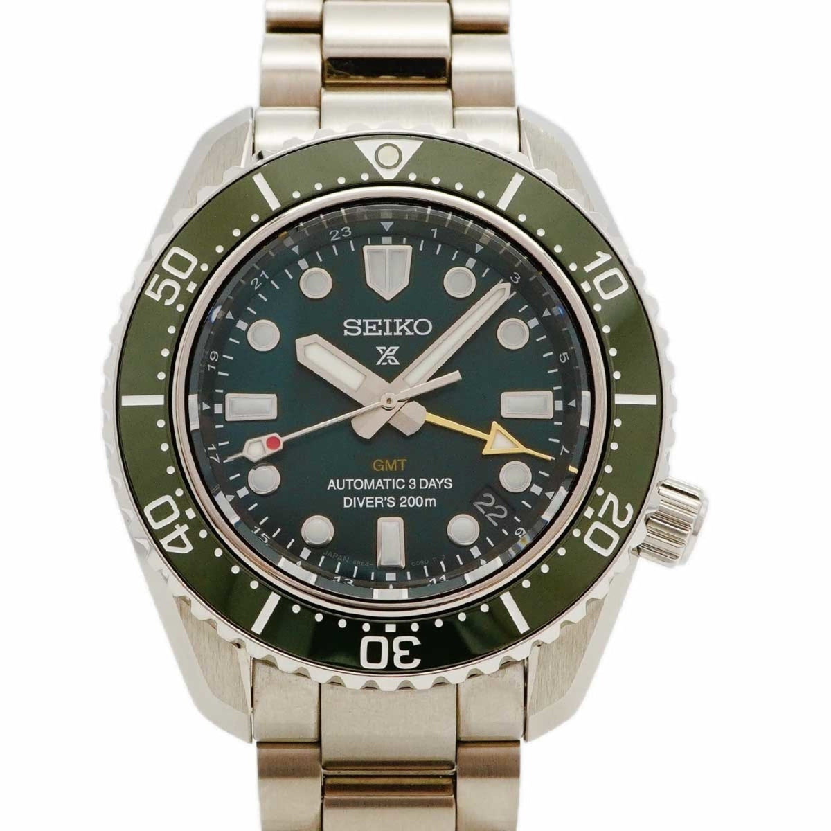 Pre-Owned Seiko Prospex SBEJ009 6R54-00D0 Green Dial Men's Watch