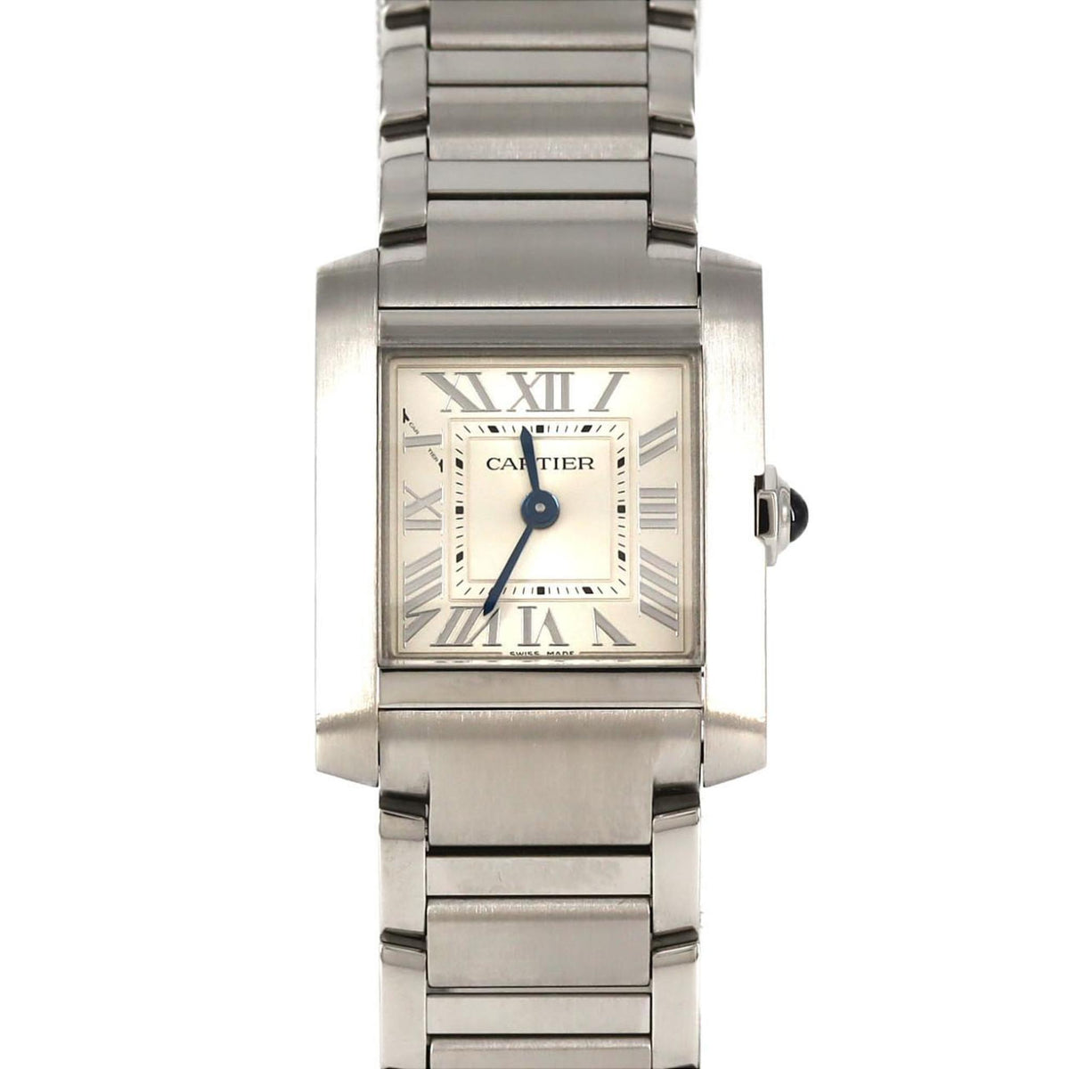 Pre-Owned Cartier Tank Fran?aise SM WSTA0065 Stainless Steel Quartz Watch