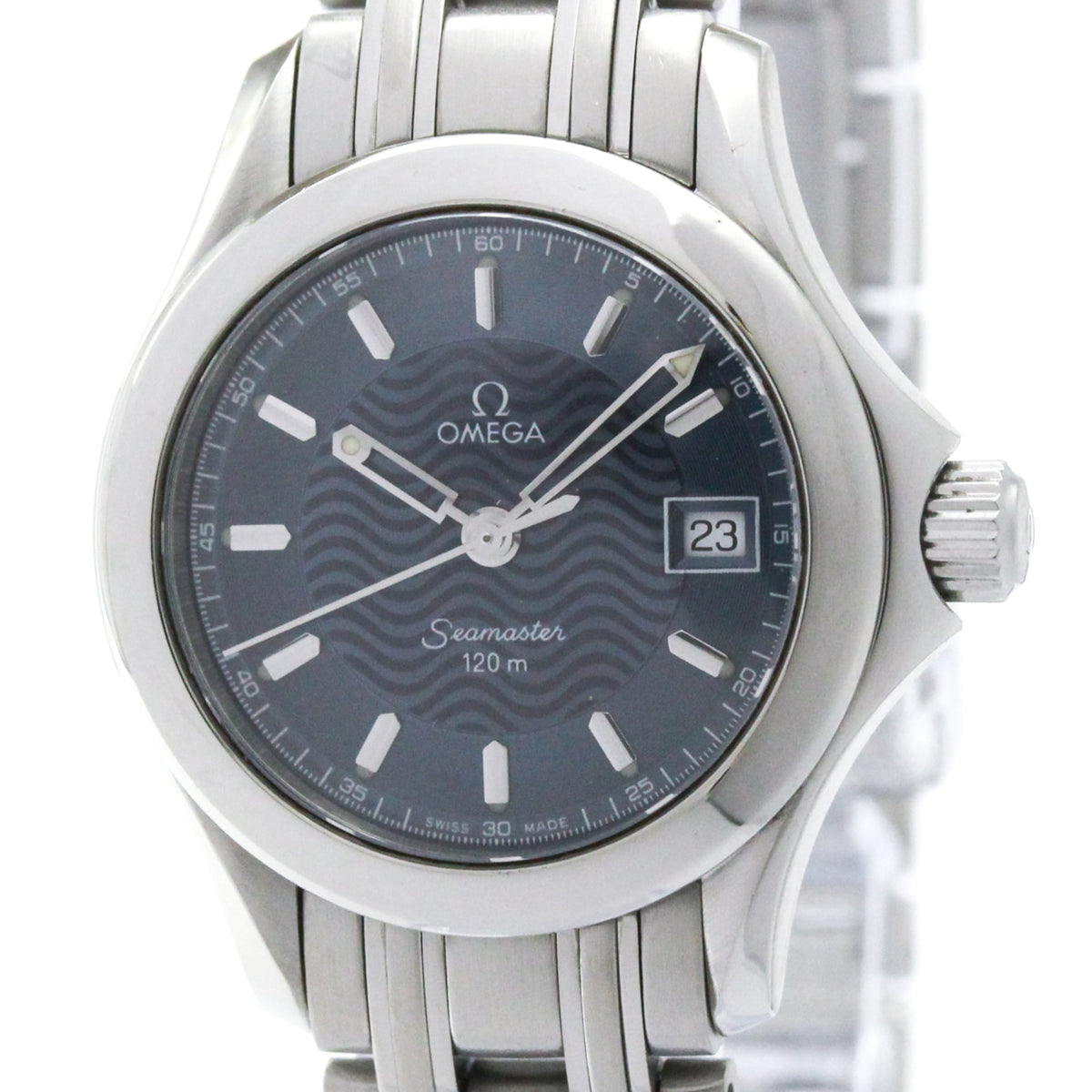 Pre-Owned OMEGA Seamaster 120M Steel Quartz Ladies Watch 2581.81 Polished