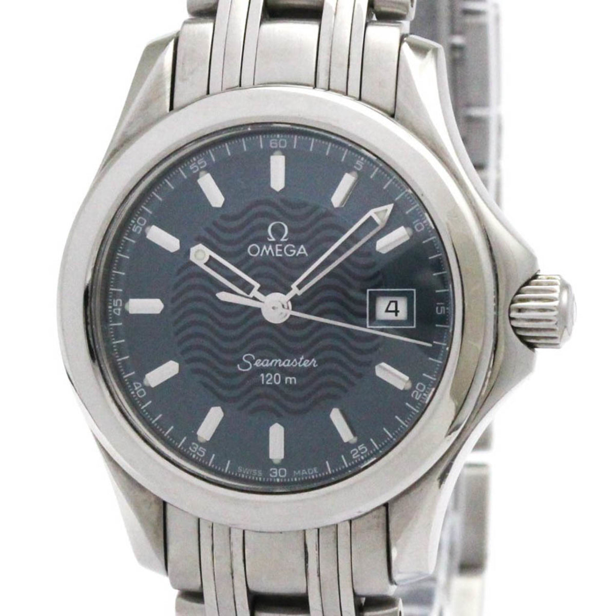 Pre-Owned OMEGA Seamaster 120M Steel Quartz Ladies Watch 2571.81 Polished
