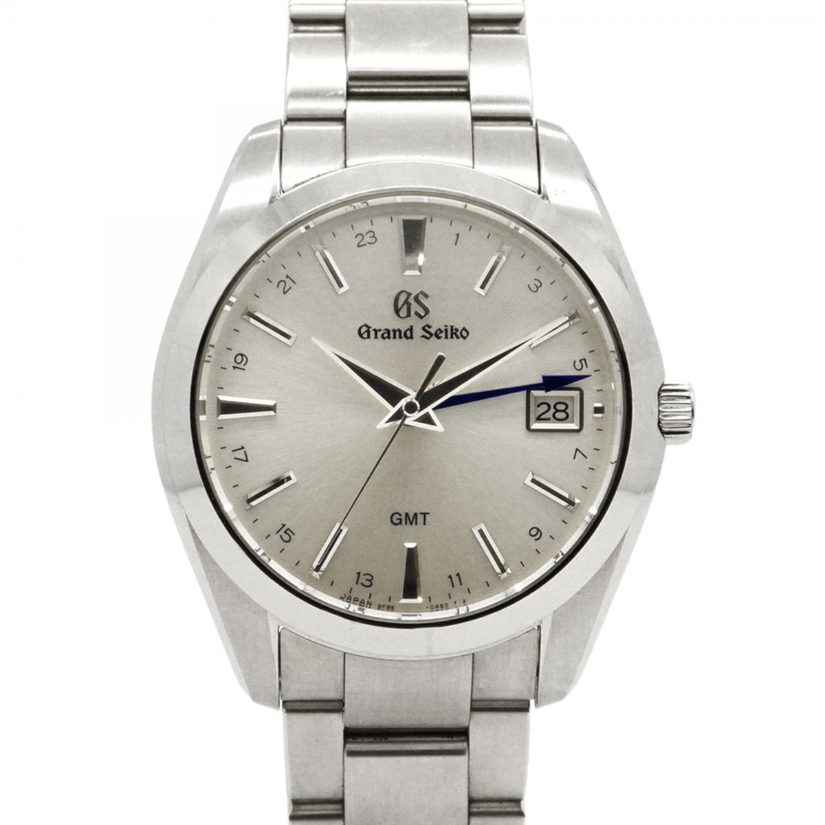 Gebrauchte Seiko Grand 9F86-0AF0 Herrenuhr mit silbernem Zifferblatt 