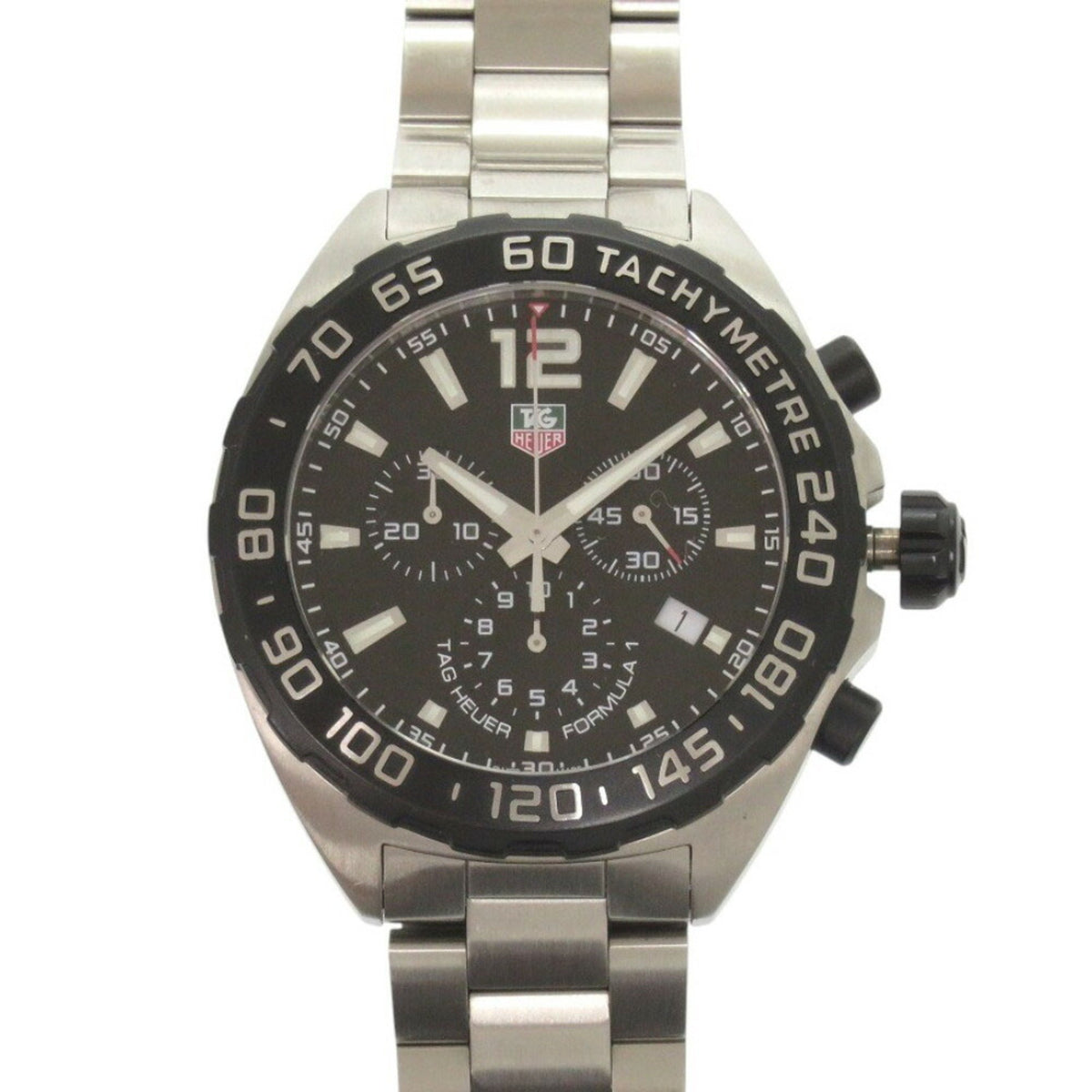 Gebrauchte TAG Heuer Formula 1 CAZ1110 Schwarzes Edelstahl-Quarzuhr-Zifferblatt 0039TAG HEUER 