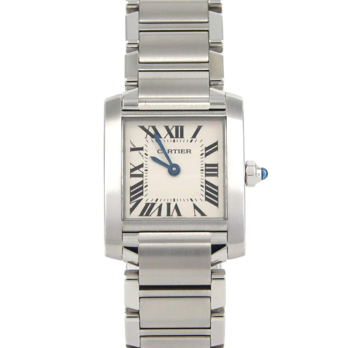 Pre-Owned Cartier Tank Fran?aise SM W51008Q3 Stainless Steel Quartz Watch