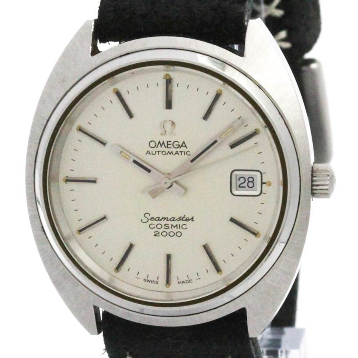 Pre-Owned OMEGA Seamaster Cosmic 2000 Cal 1012 Steel Automatic Mens Watch 166.130
