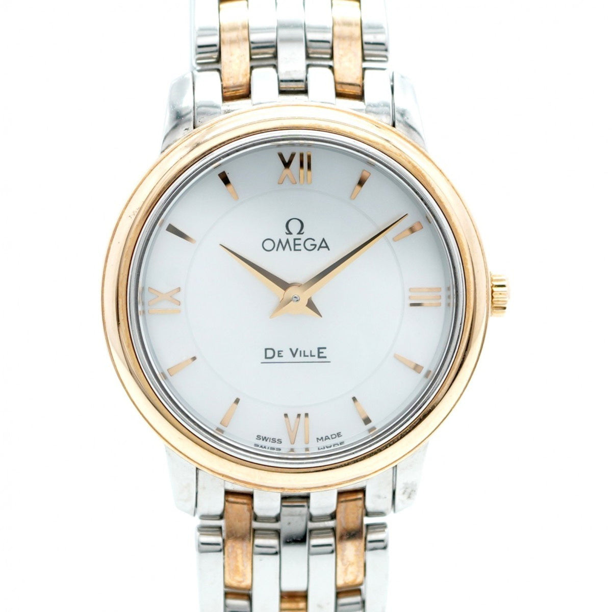 Gebrauchte Omega De Ville 424.20.27.60.02.002 Damenuhr mit silbernem Zifferblatt 