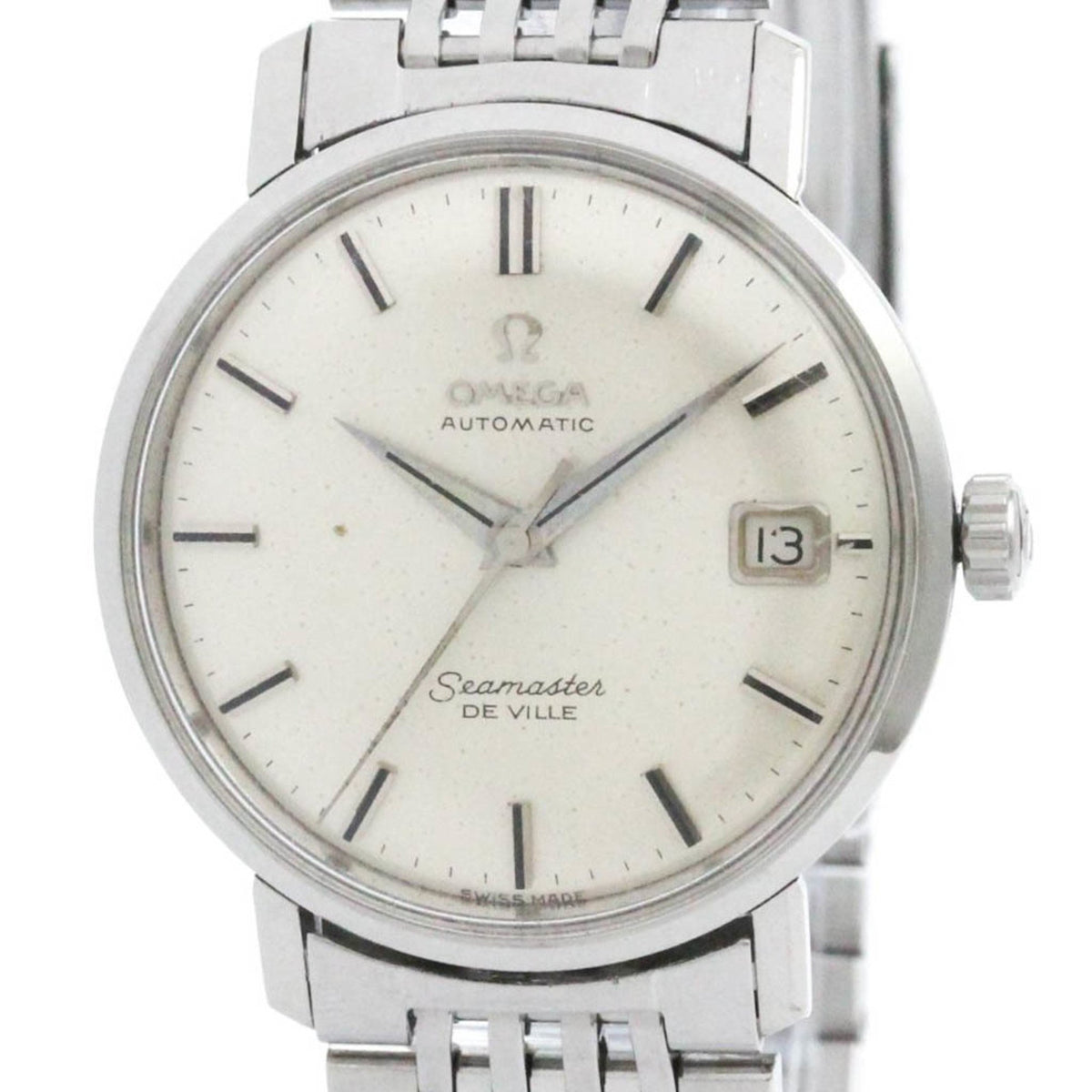 Gebrauchte Vintage OMEGA Seamaster Date Stahl Automatik Herrenuhr 166.020 BF575792 