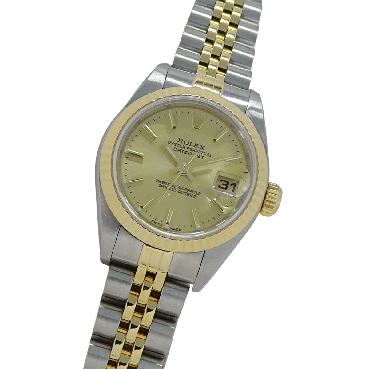 Gebrauchte Rolex ROLEX Datejust 79173 K-Serie Uhr Damen Automatik AT Edelstahl SS Gold YG Kombination poliert 