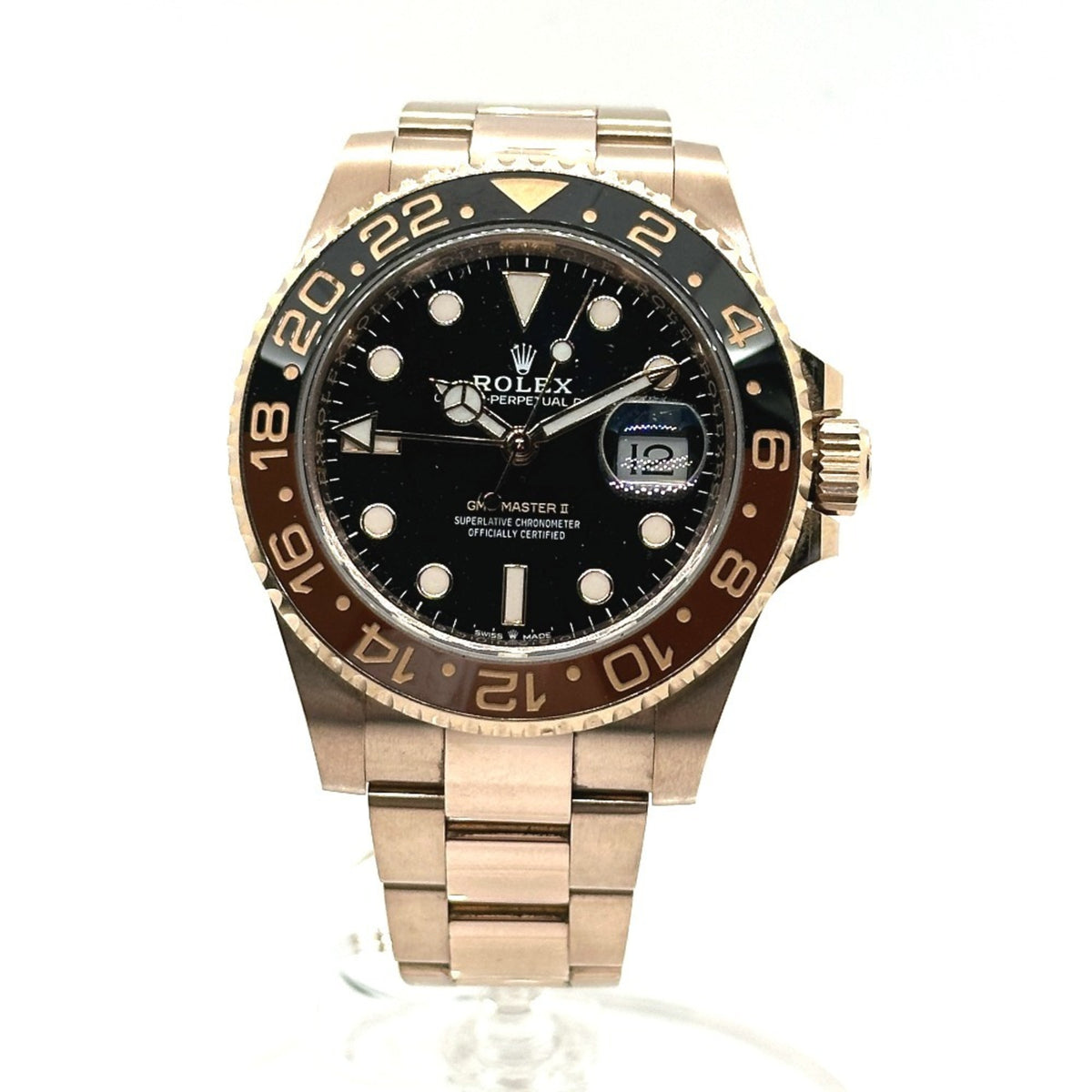 Gebrauchte ROLEX 126715CHNR GMT Master II Automatikuhr K18PG Herren Gold 