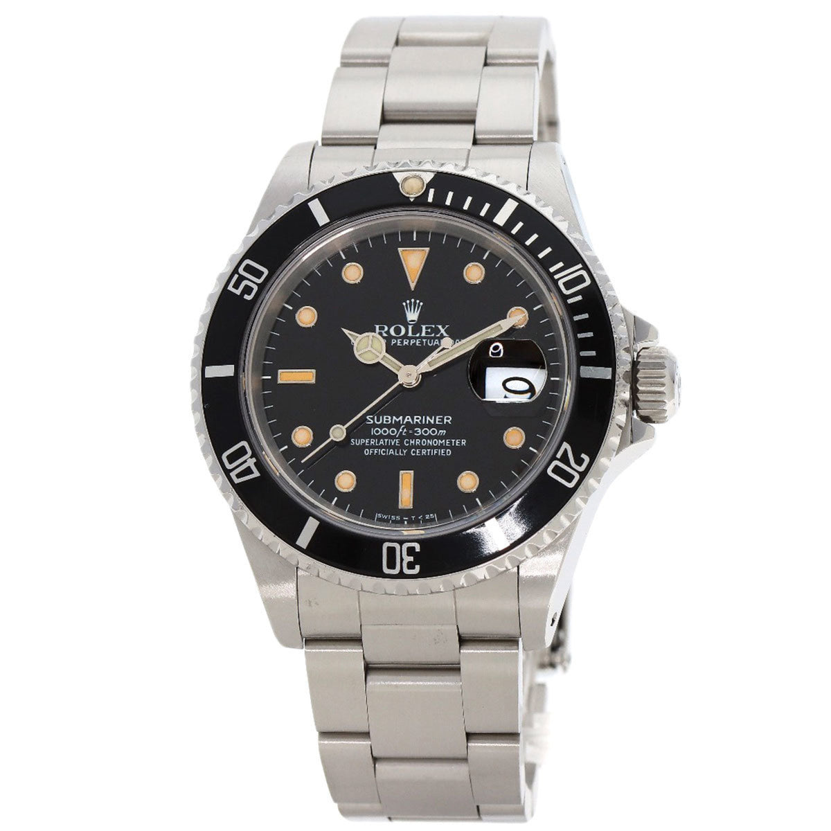 Gebrauchte Rolex 16610 Submariner Date Tritium Uhr Edelstahl SS Herren ROLEX 