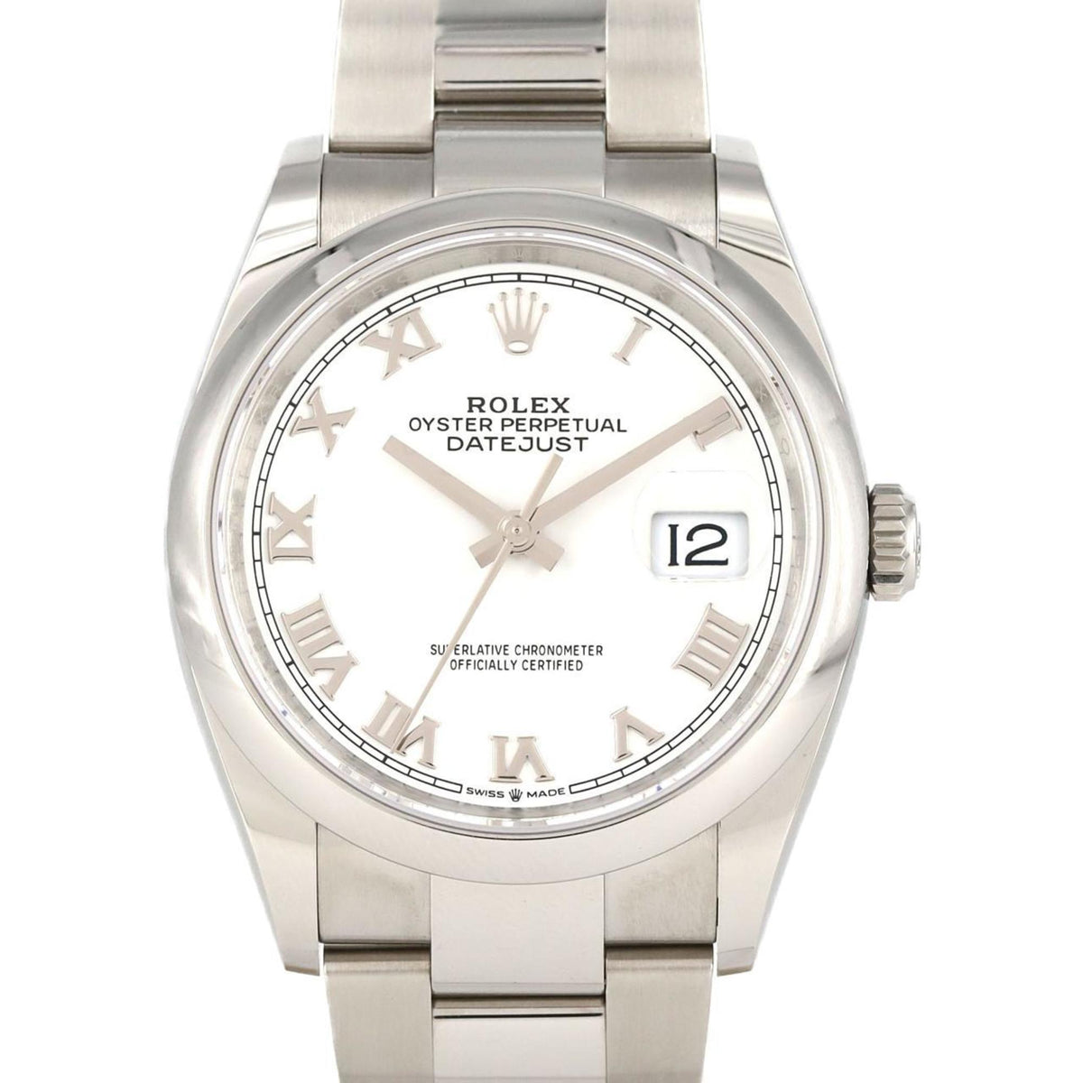 Gebrauchte Rolex Datejust 126200 Edelstahl-Automatikuhr, Zufallszahl 