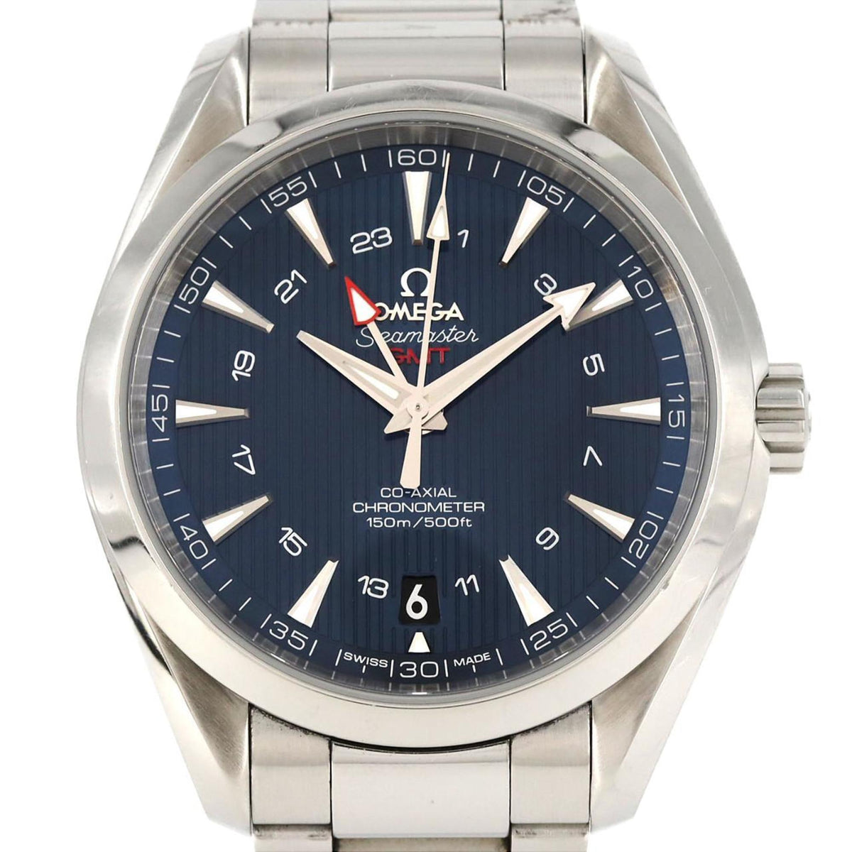 Pre-Owned Omega Seamaster Aqua Terra GMT 231.10.43.22.03.001 Stainless Steel Automatic Watch