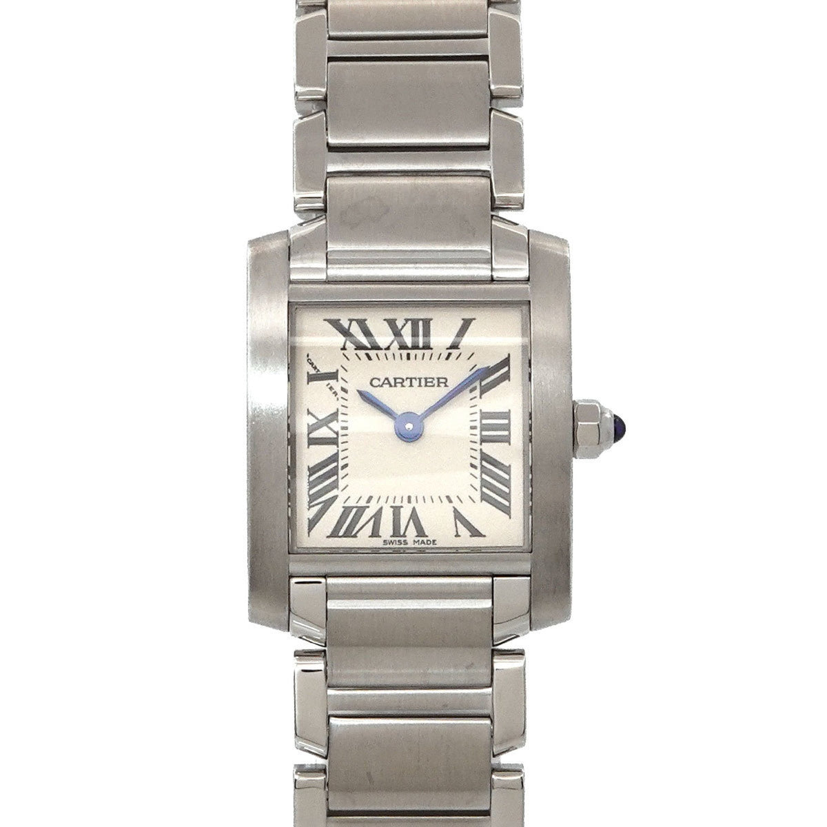 Pre-Owned Cartier Tank Francaise SM W51008Q3 Women's Ivory Quartz Watch