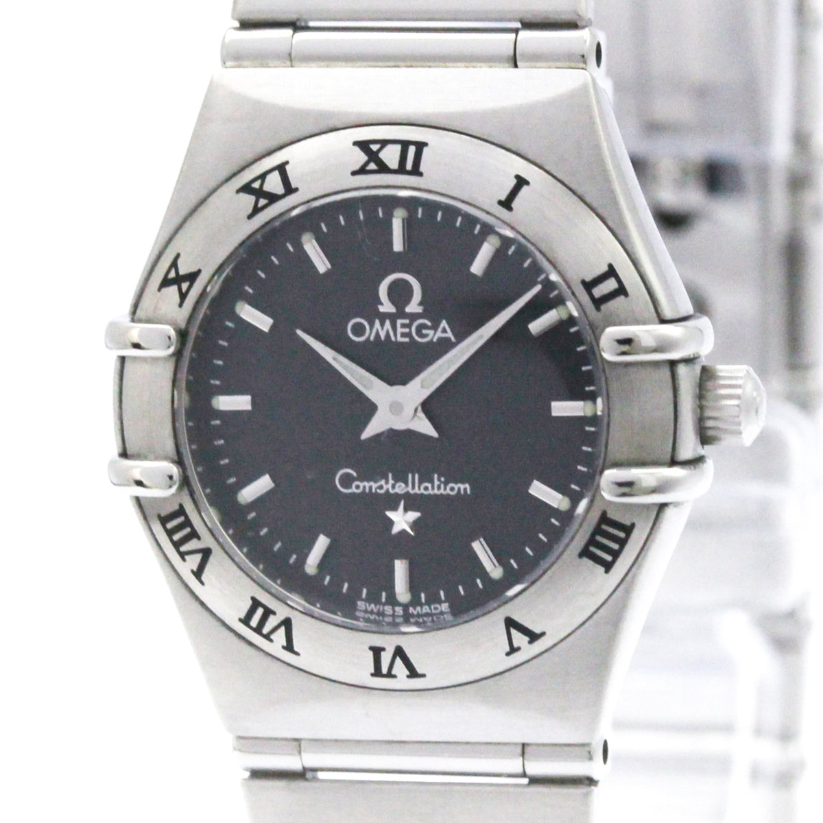 Pre-Owned OMEGA Constellation Steel Quartz Ladies Watch 1562.40 Polished