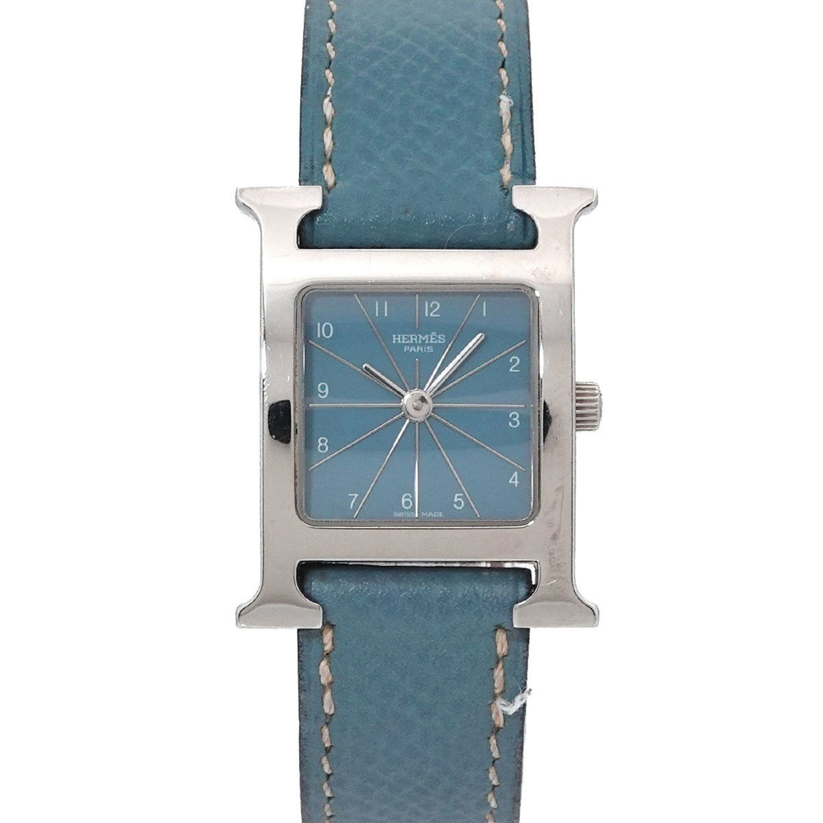 Pre-Owned Herm?s H Watch HH1 210 Women's Blue Quartz