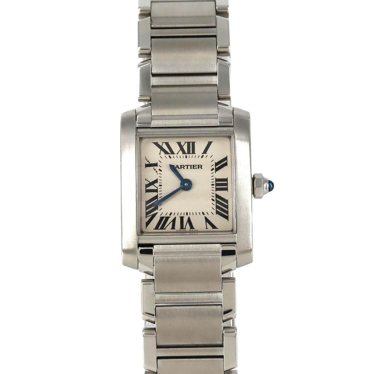 Pre-Owned Cartier Tank Fran?aise SM W51008Q3 Stainless Steel Quartz Watch