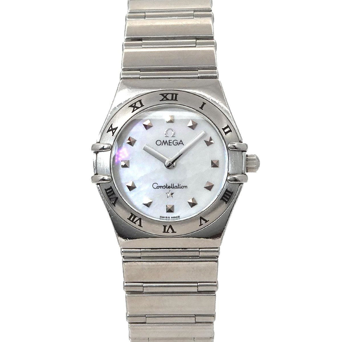 Pre-Owned OMEGA Constellation My Choice 1571 71 Women's White Shell Quartz Watch