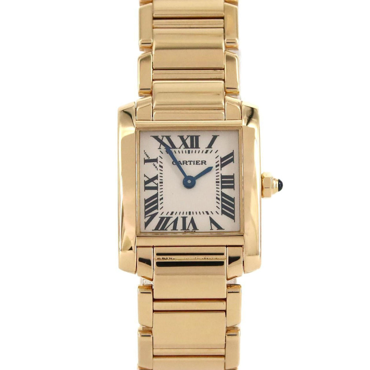 Pre-Owned Cartier Tank Fran?aise SM YG W50002N2 Quartz Watch