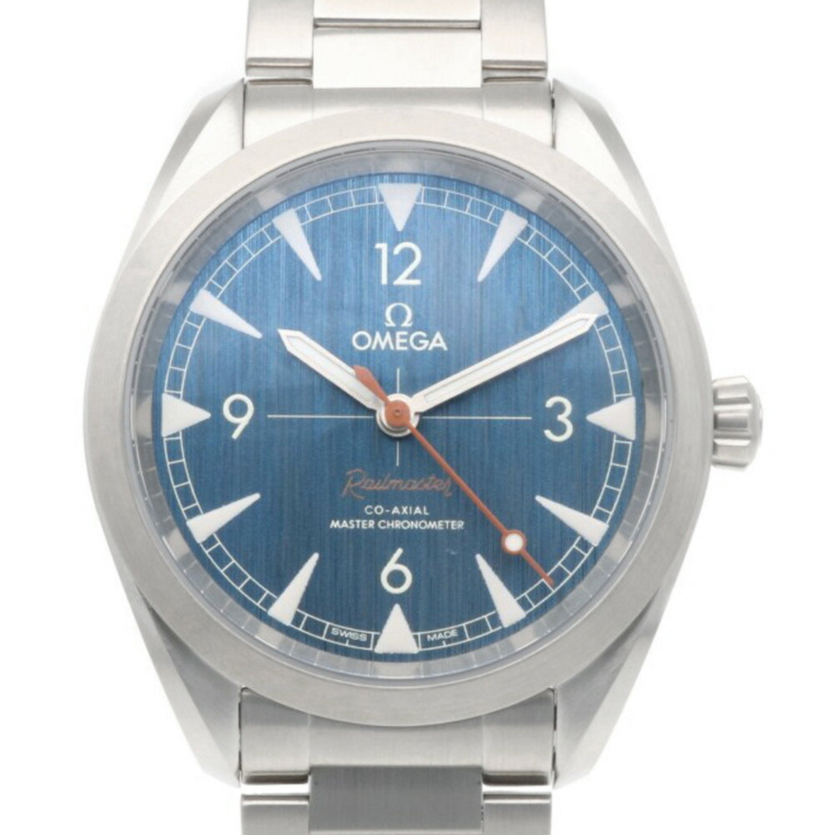 Pre-Owned Omega Railstar watch, stainless steel automatic, men's OMEGA