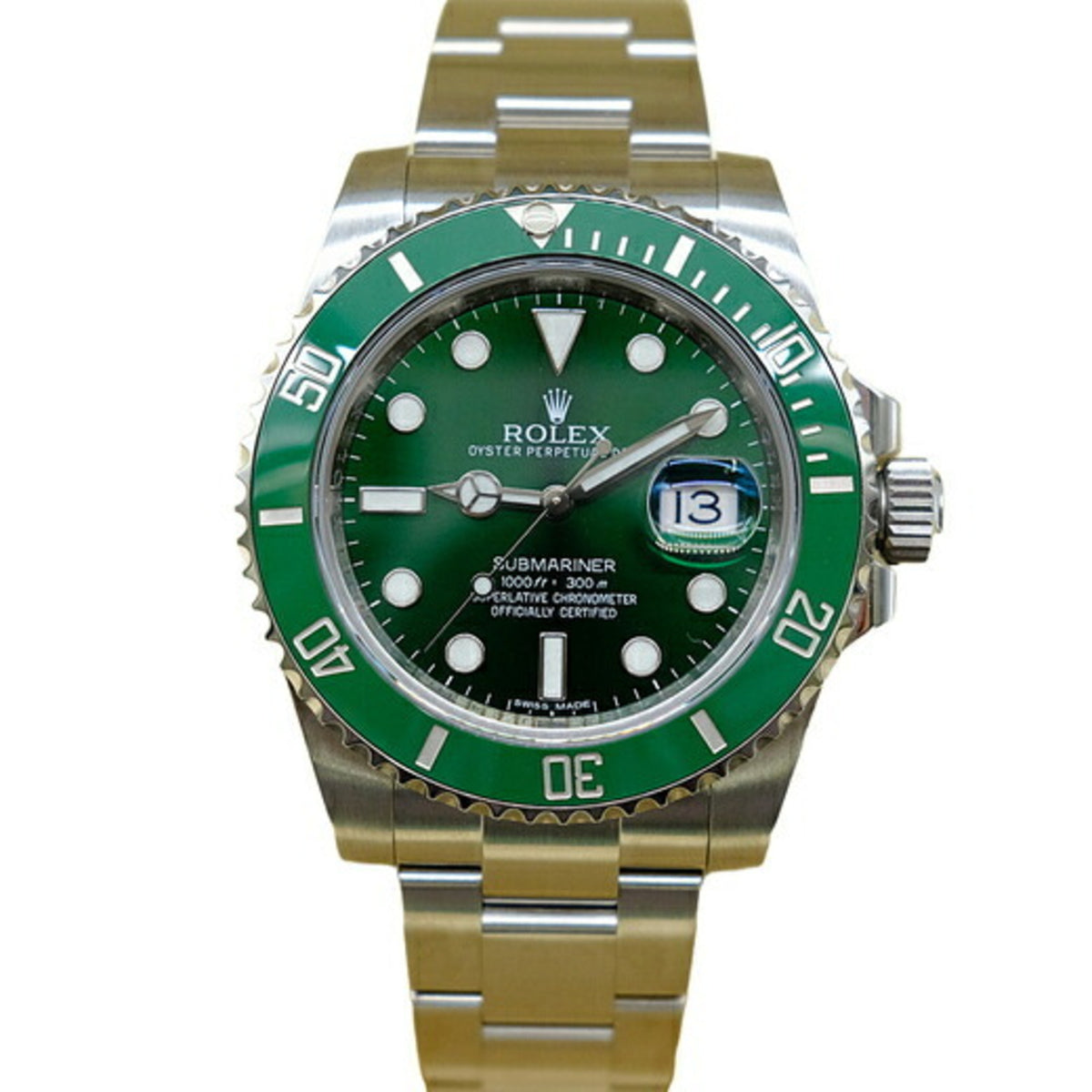 Gebrauchte Rolex Submariner Green Sub Automatik-Armbanduhr mit Selbstaufzug 116610LV 116610 