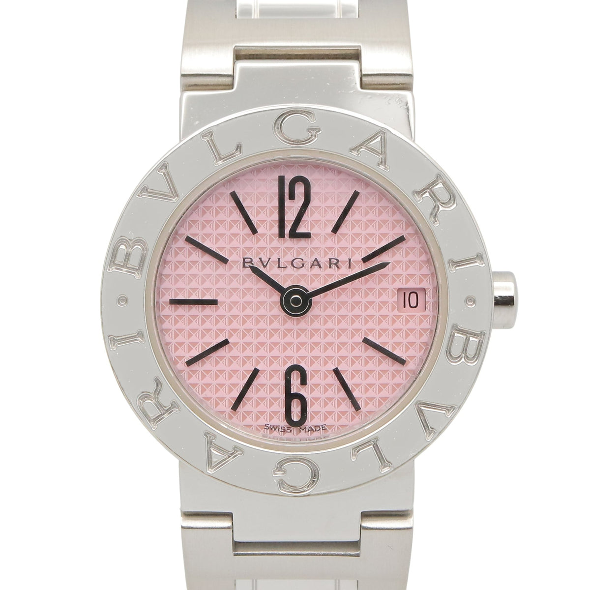 Pre-Owned Bulgari BVLGARI Watch Stainless Steel Ladies Pink BB23SS