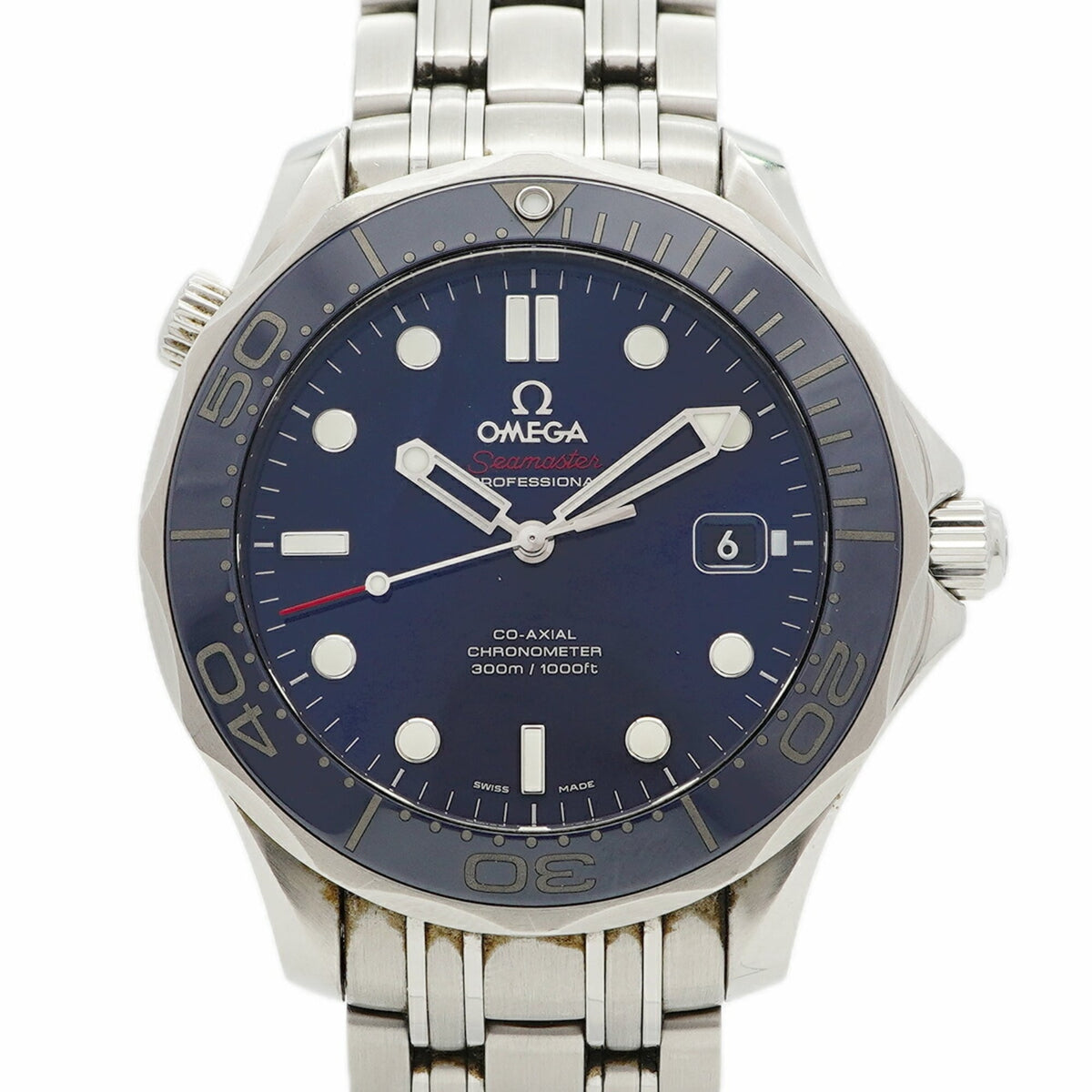 Pre-Owned Omega Seamaster 212.30.41.20.03.001 Navy Dial Men's Watch