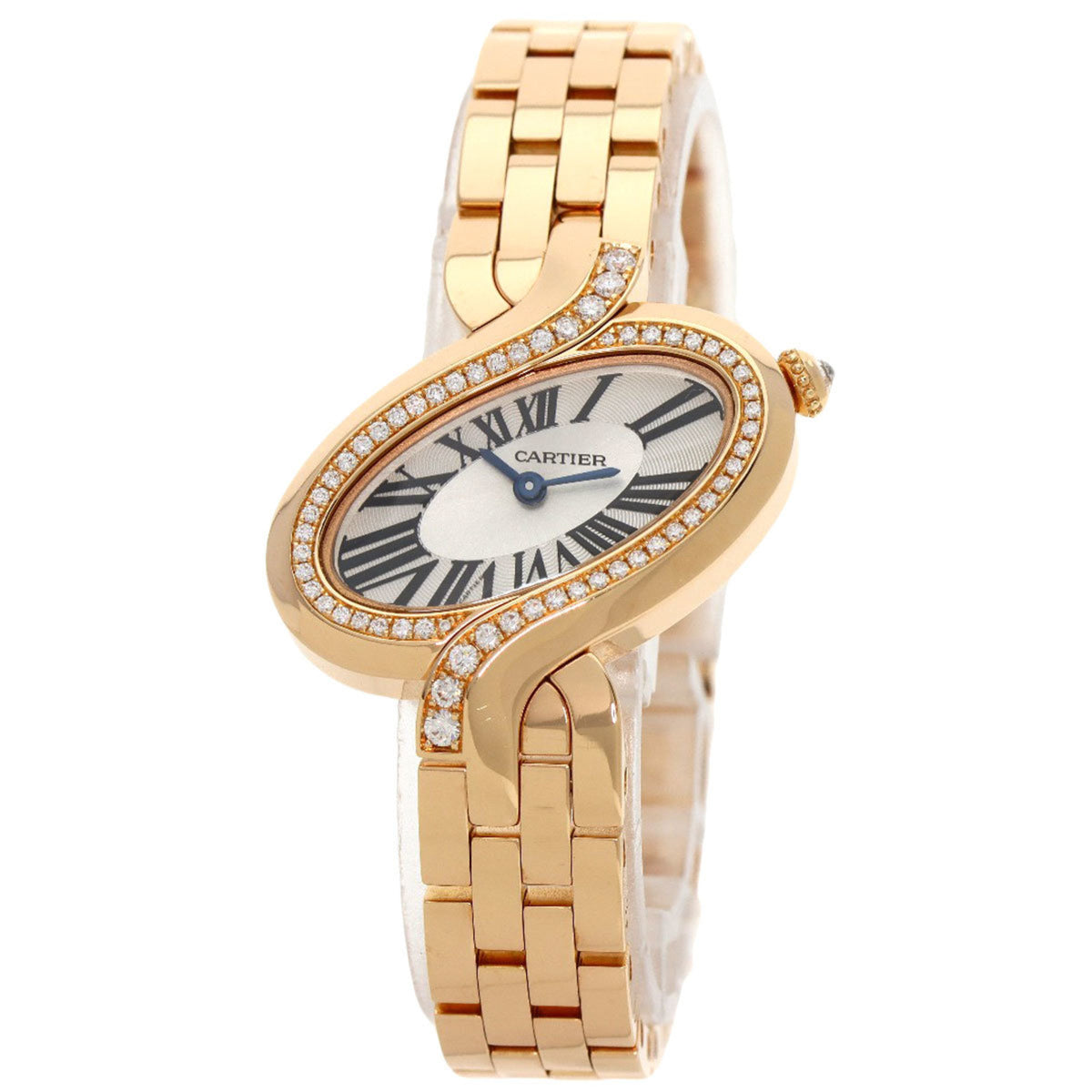 Gebrauchte Cartier WG800003 Delices de SM Diamant Uhr K18 Gelbgold K18YG Damen CARTIER 