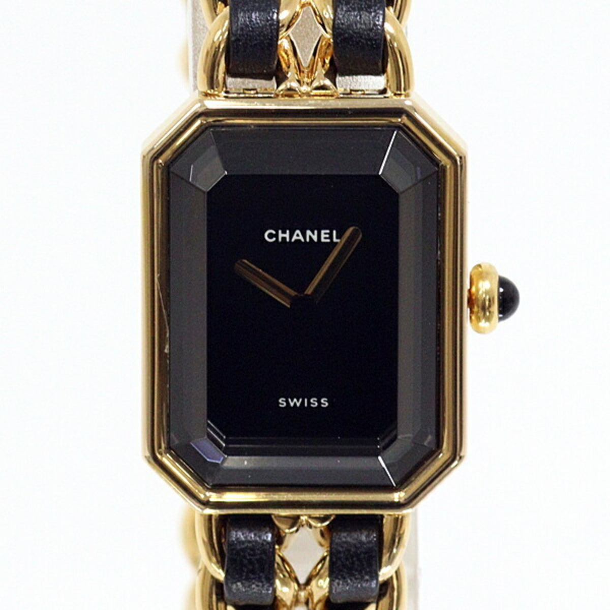 Gebrauchte CHANEL Chanel Damenuhr Premiere XL H0001 Schwarzes Zifferblatt Quarz Finish 