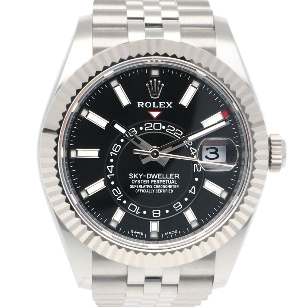 Gebrauchte Rolex Sky-Dweller Oyster Perpetual Uhr Edelstahl 326934 Automatik Herren ROLEX Random 