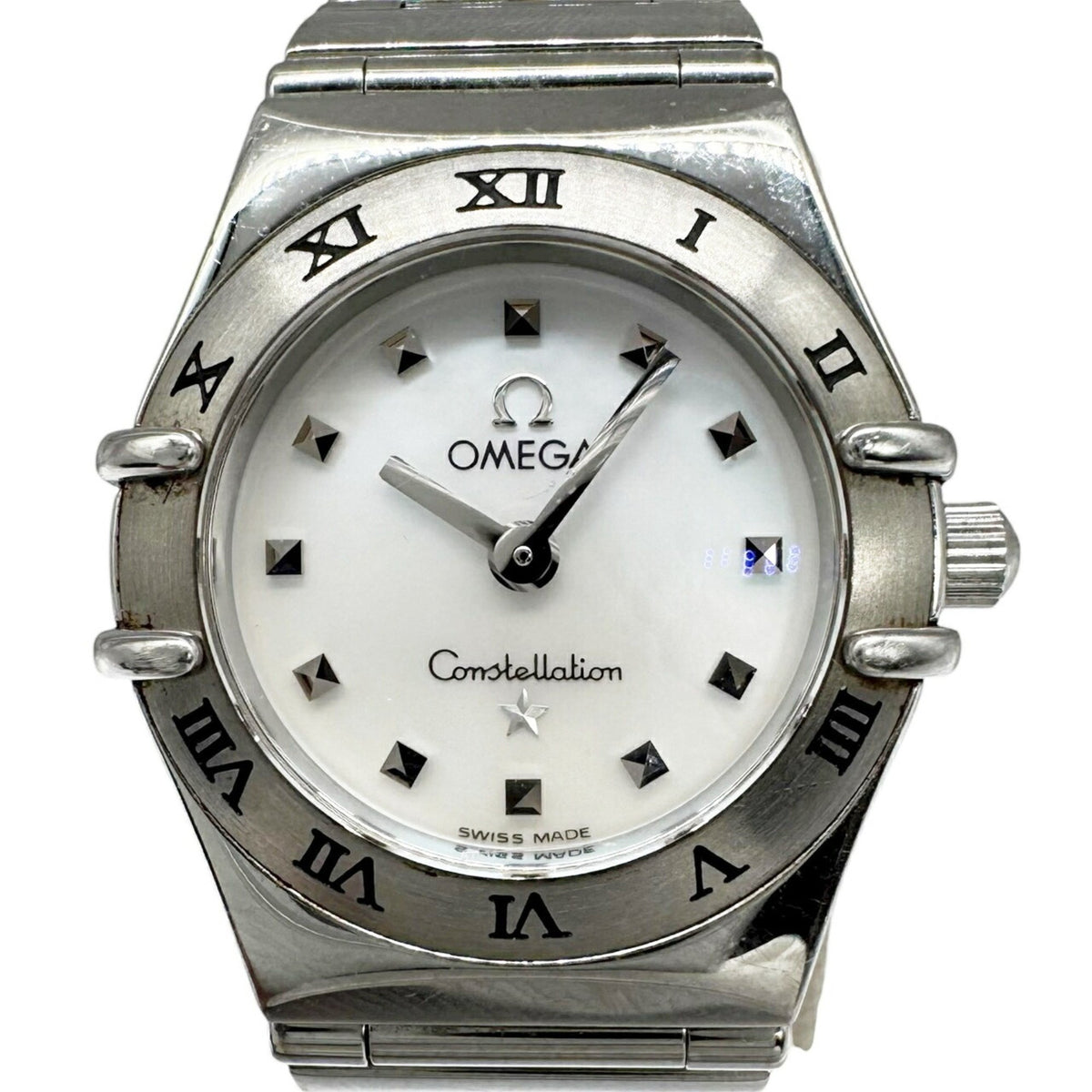 Pre-Owned OMEGA Constellation Women's Stainless Steel Analog Quartz Watch with Scholl Dial